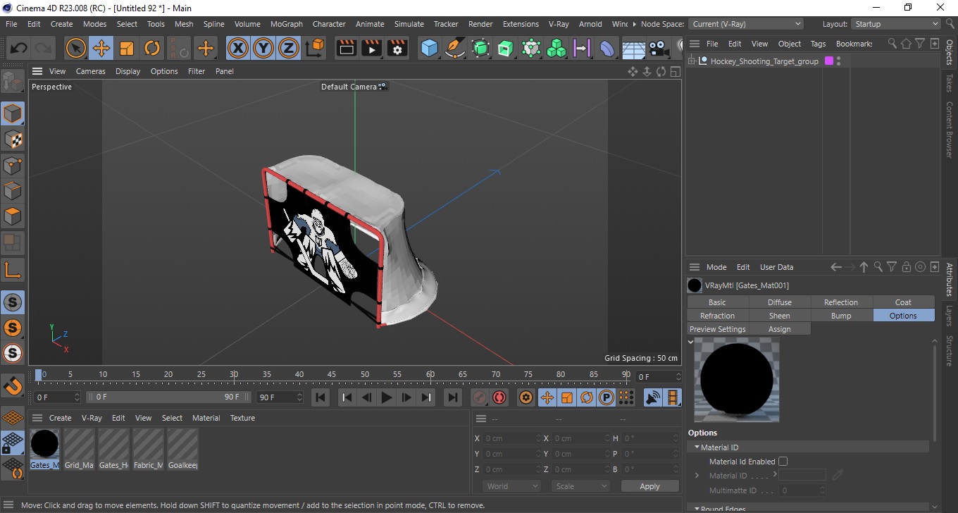 Hockey Shooting Target 3D