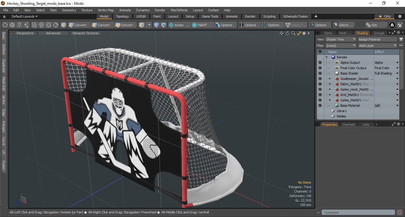 Hockey Shooting Target 3D