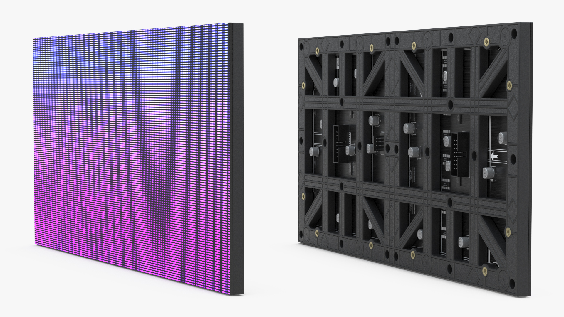 LED Display Screen Gradient 3D
