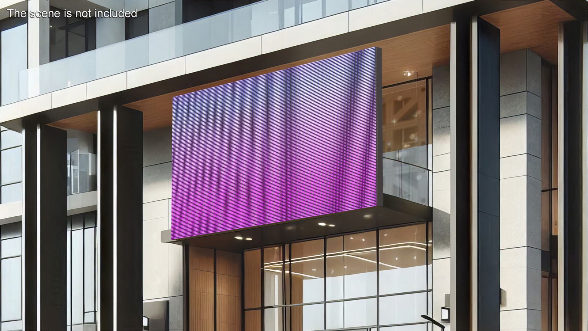 LED Display Screen Gradient 3D