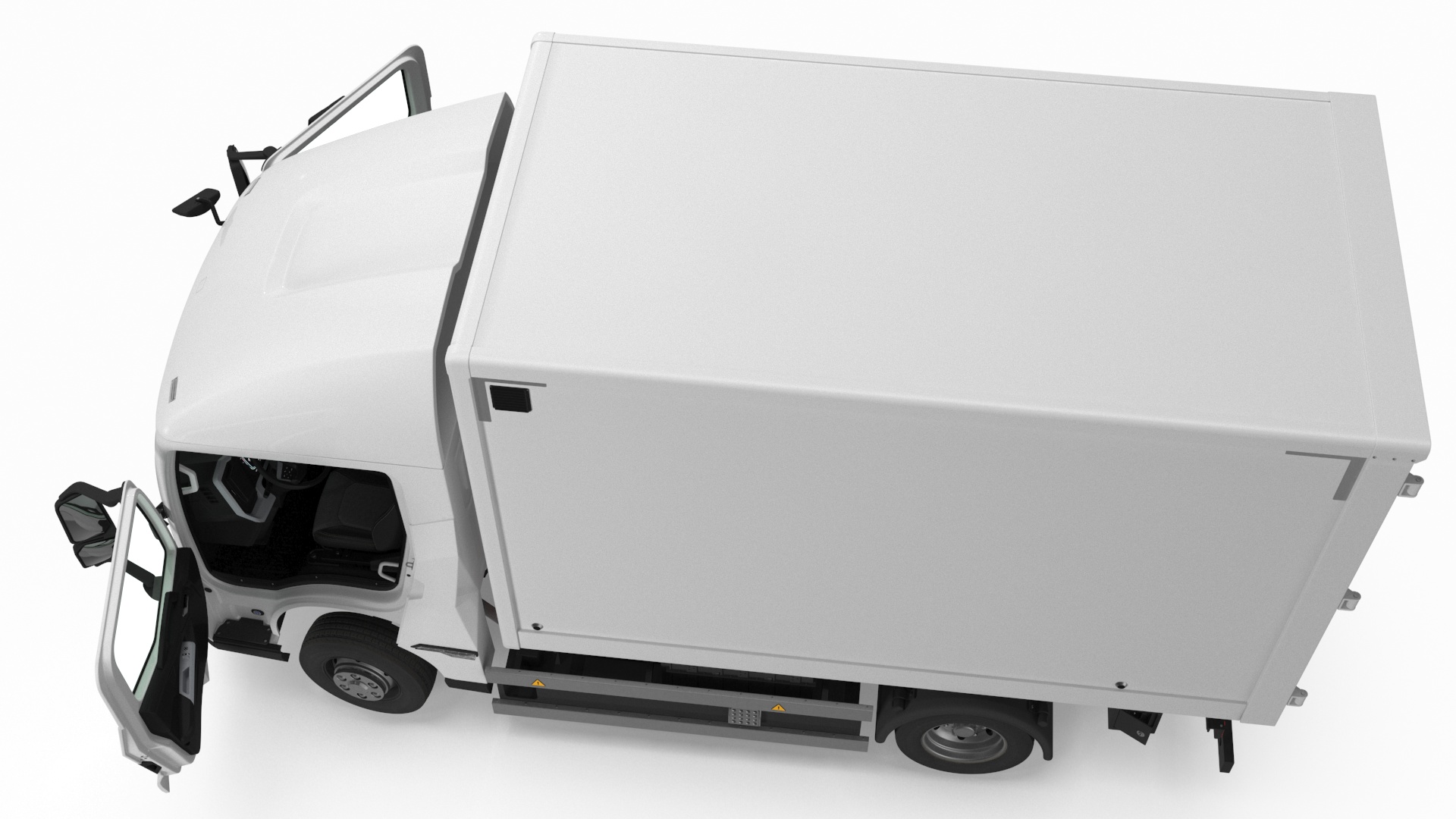 Truck BYD ETM6 White Rigged 3D
