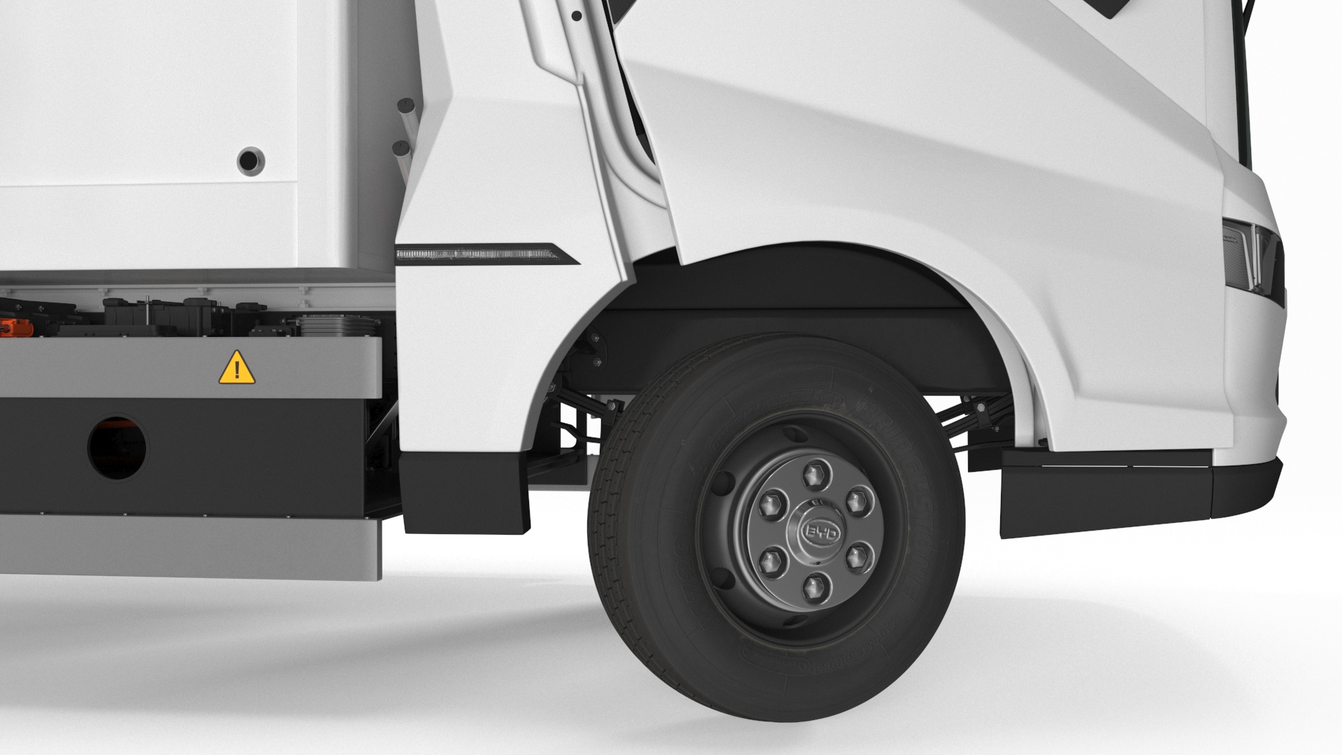 Truck BYD ETM6 White Rigged 3D