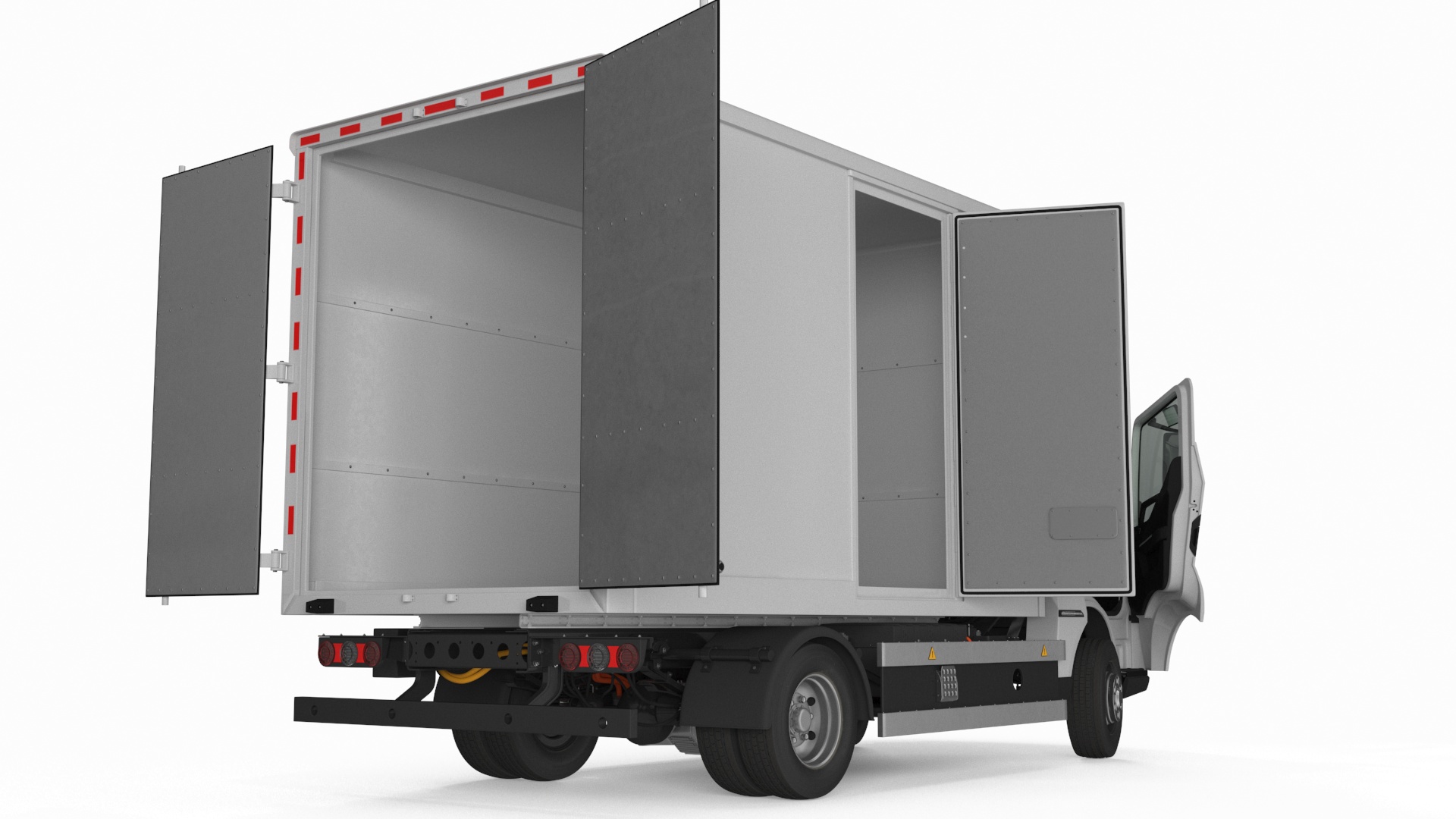 Truck BYD ETM6 White Rigged 3D