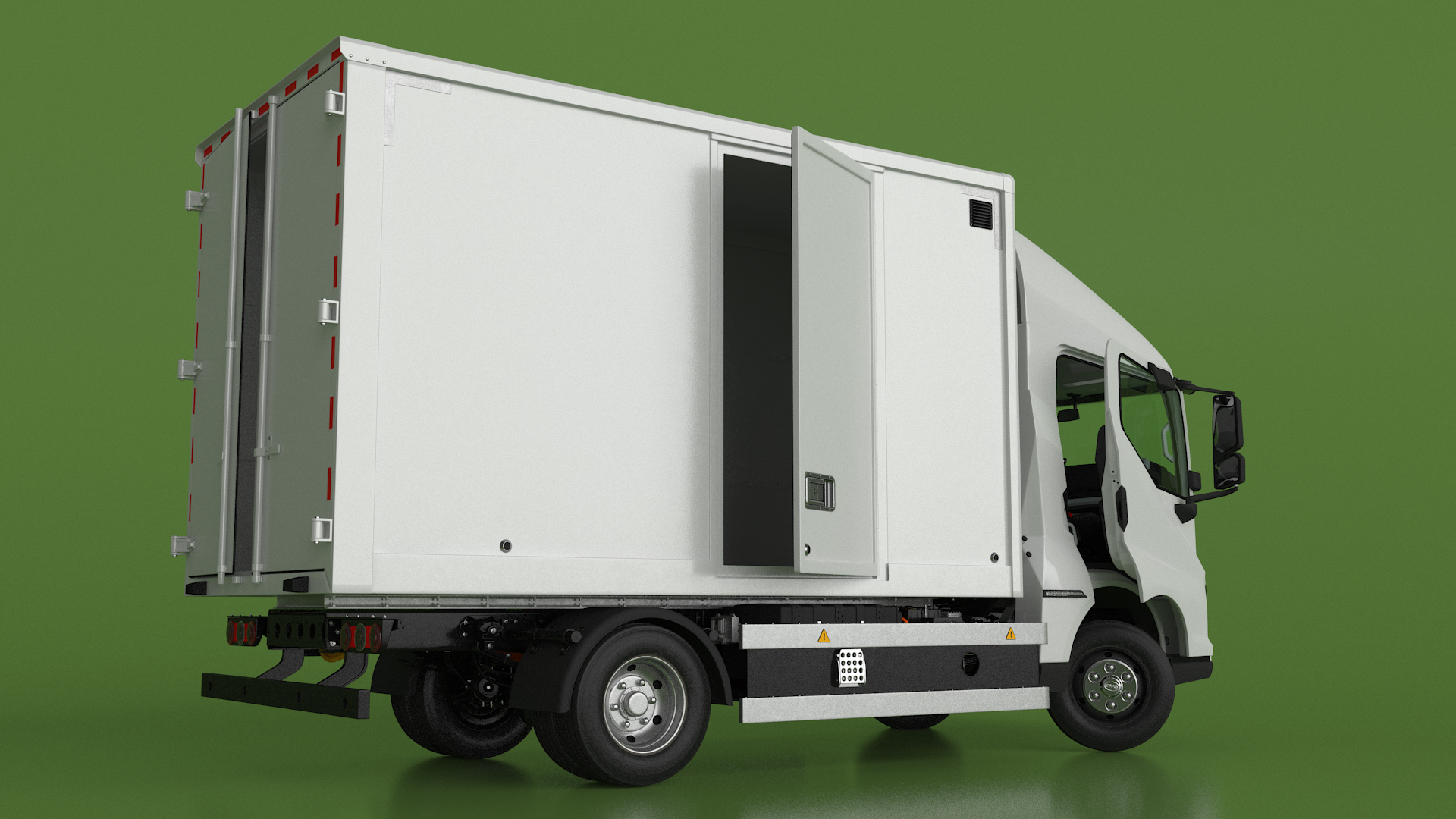 Truck BYD ETM6 White Rigged 3D
