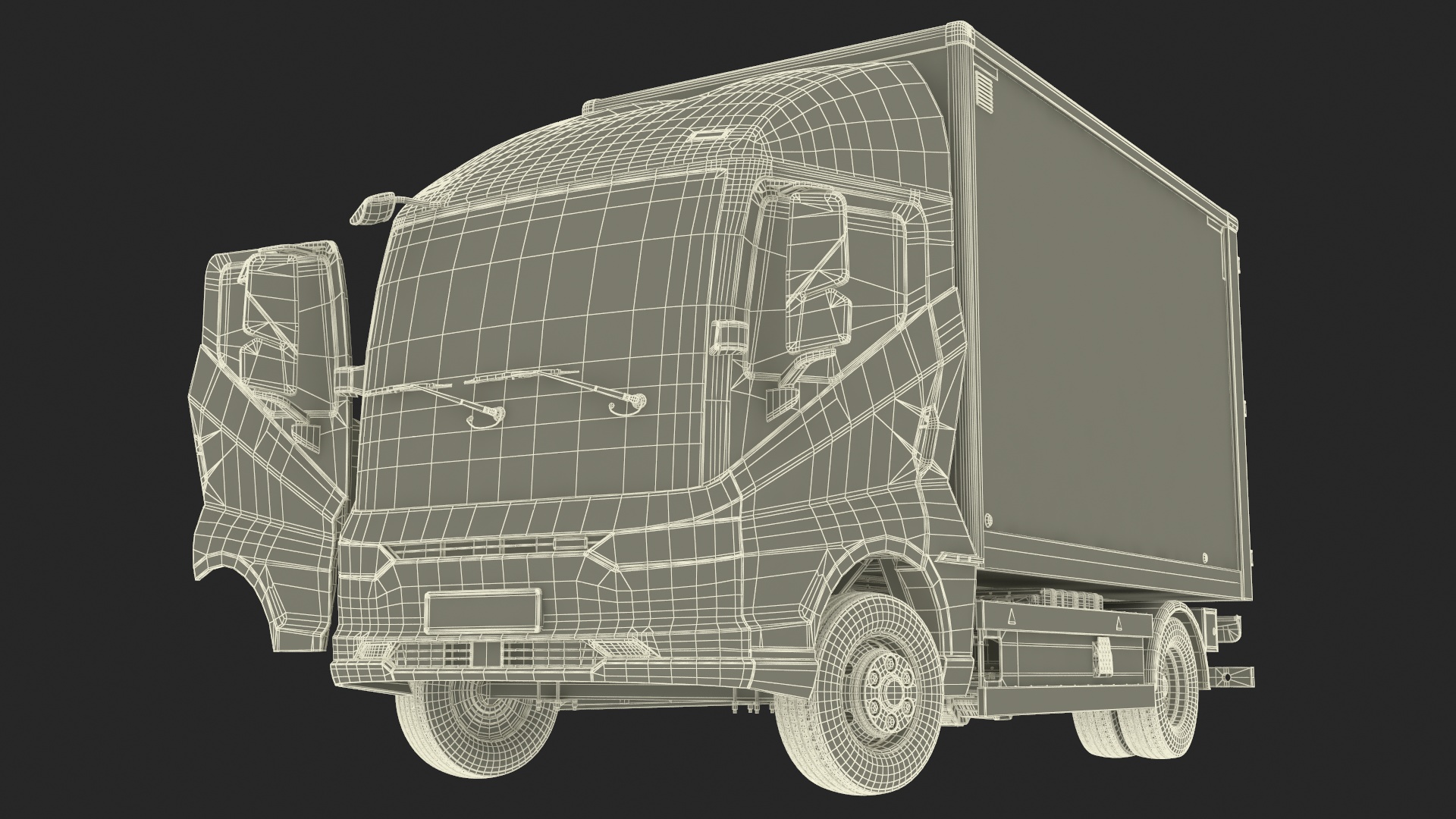 Truck BYD ETM6 White Rigged 3D