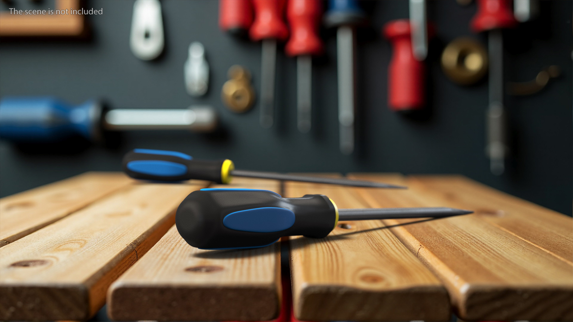 Flathead Screwdriver with Ergonomic Handle 3D