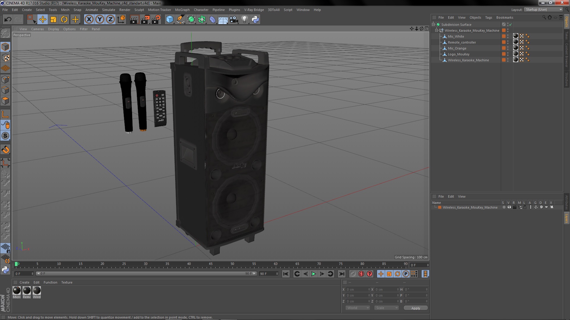 3D Wireless Karaoke MouKey Machine