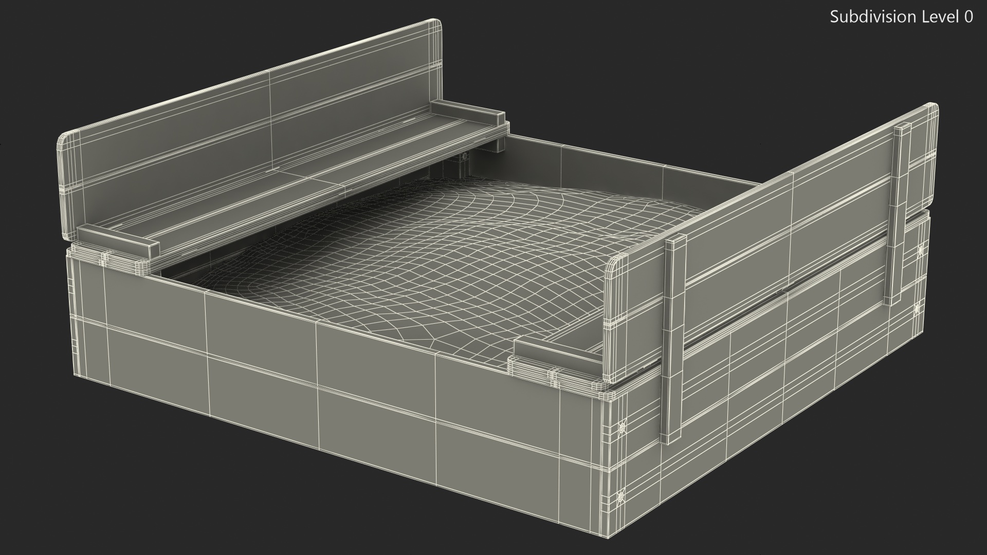 3D Wooden Sandpit with Bench Seats