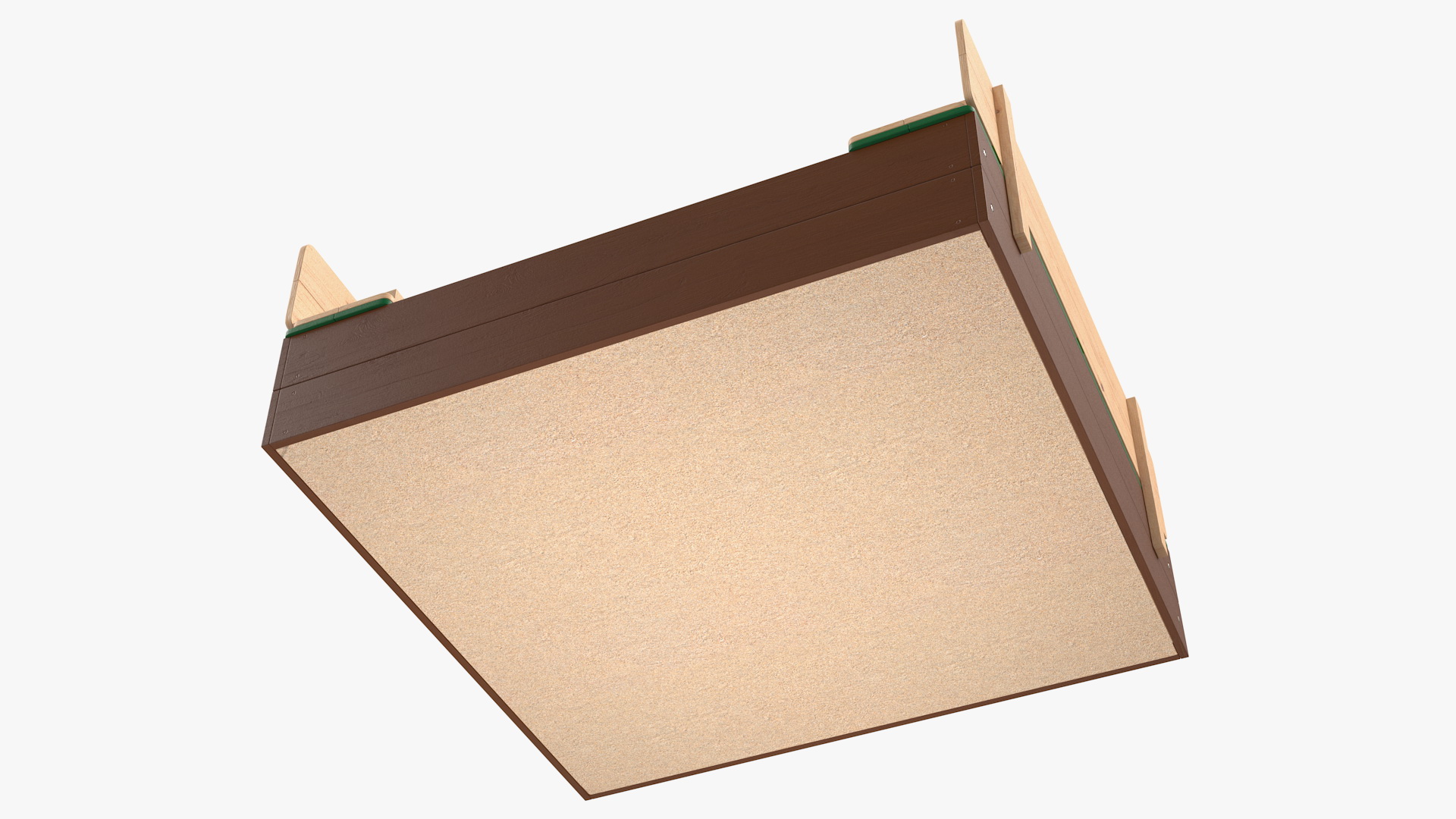 3D Wooden Sandpit with Bench Seats