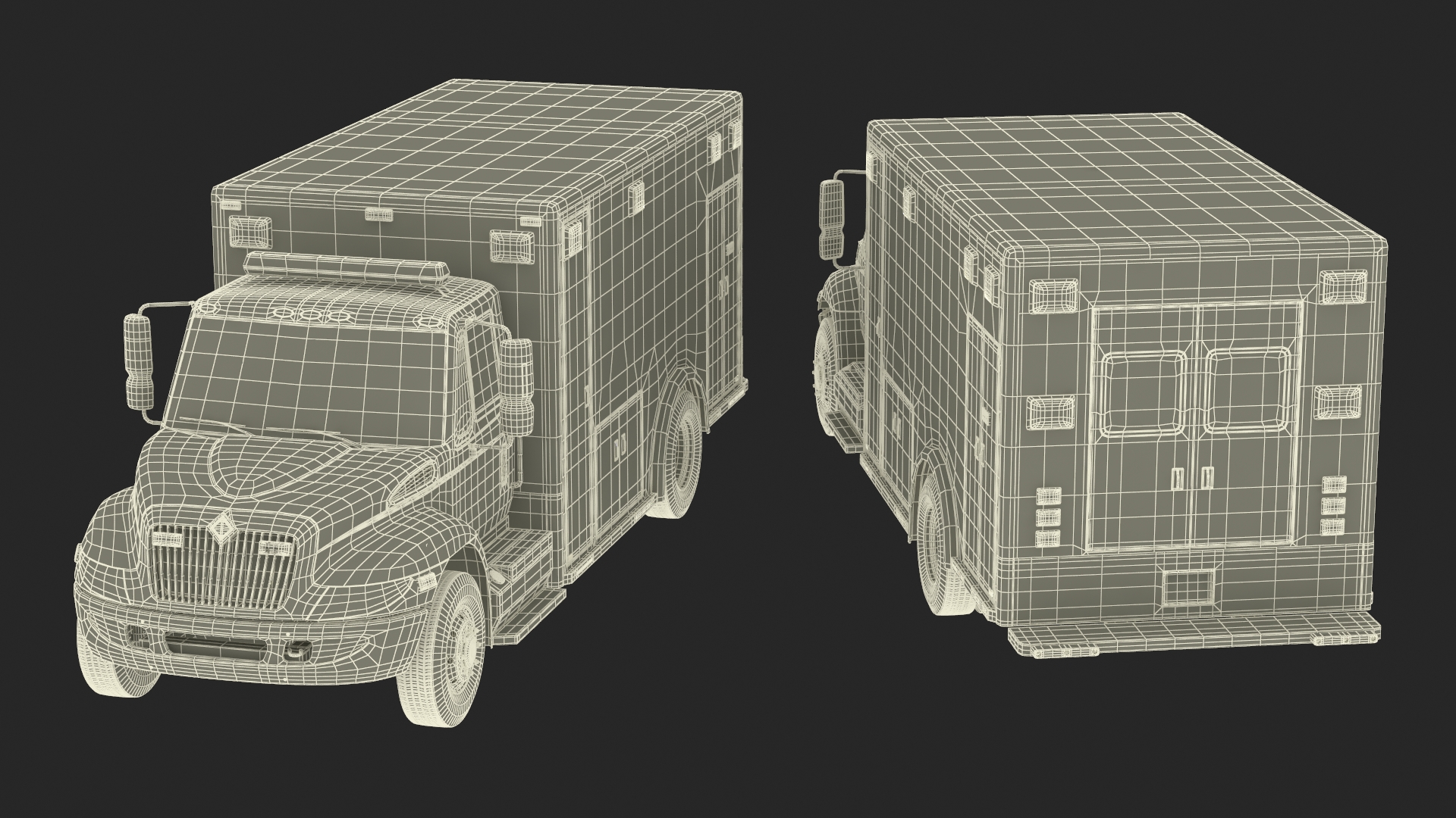 3D model Durastar Medium Duty Ambulance