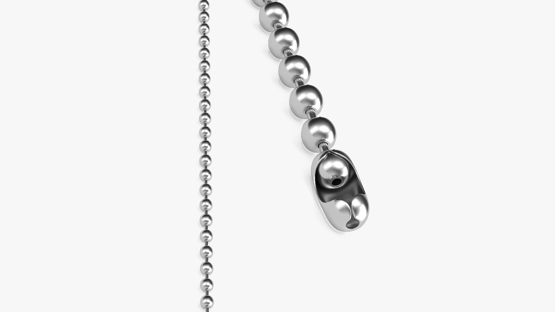 3D model Bead Jewelry Silver Chain