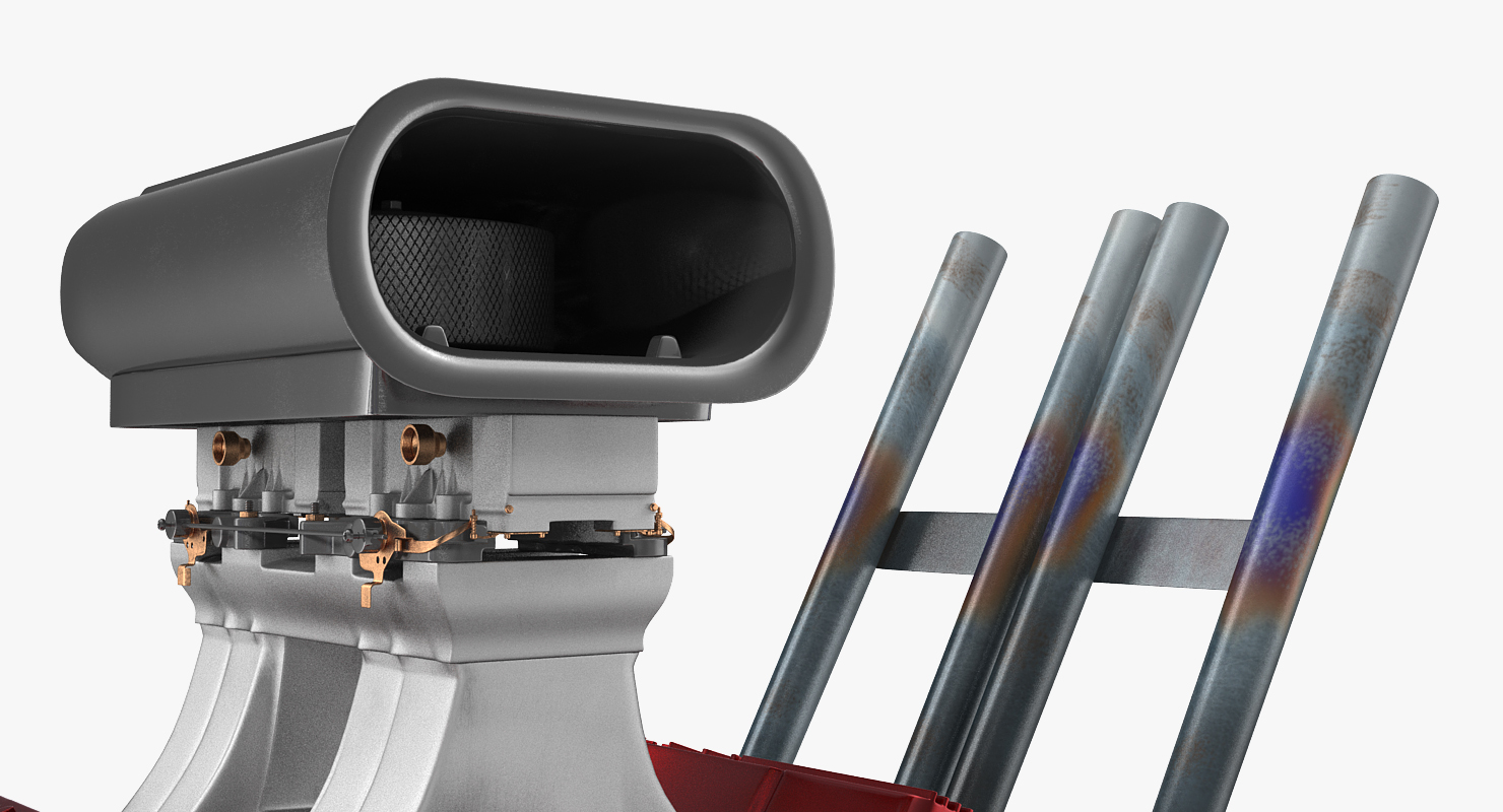 Hot Rod V8 Engine 3D