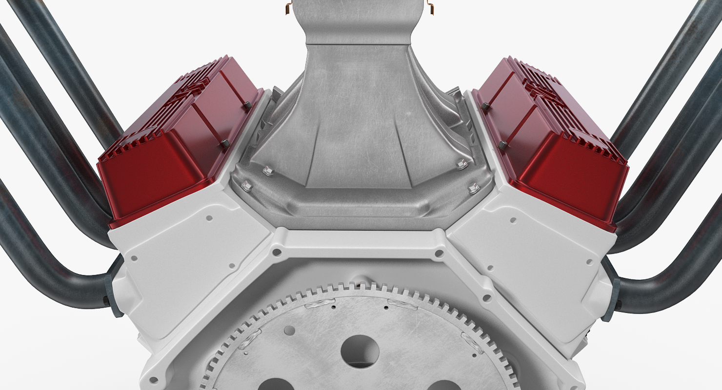 Hot Rod V8 Engine 3D