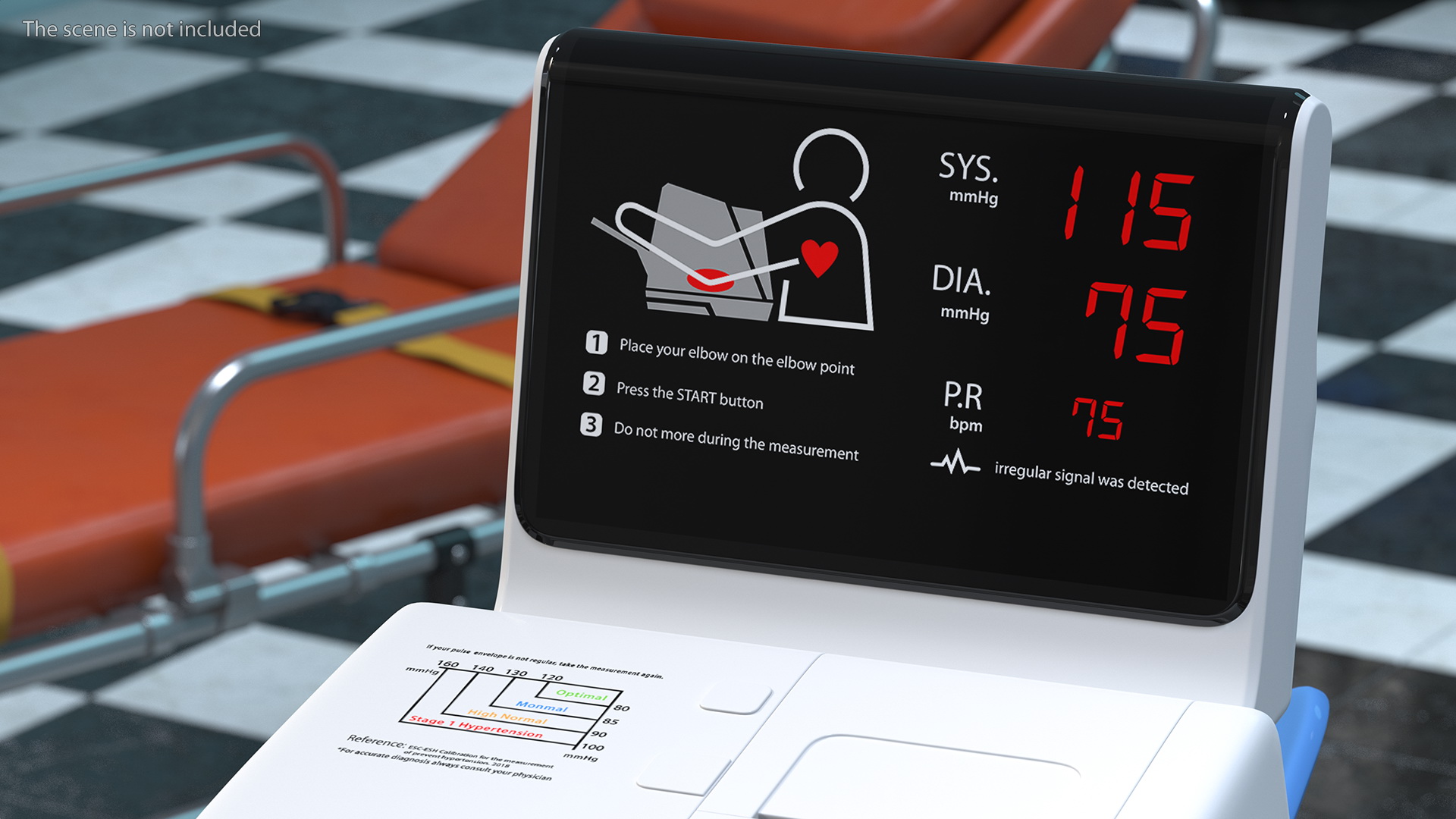 3D Kiosk Type Automatic Blood Pressure Monitor model