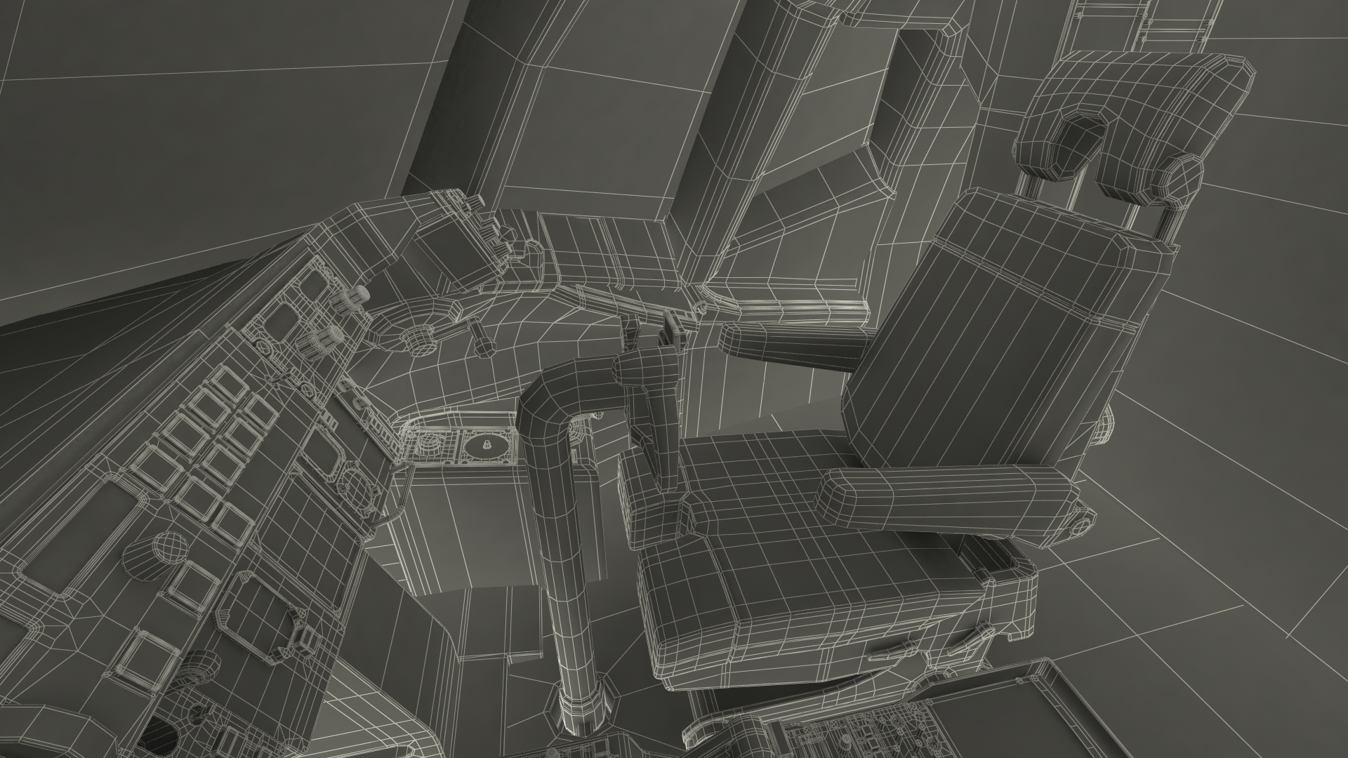 3D Boeing 757 200 Flight Deck