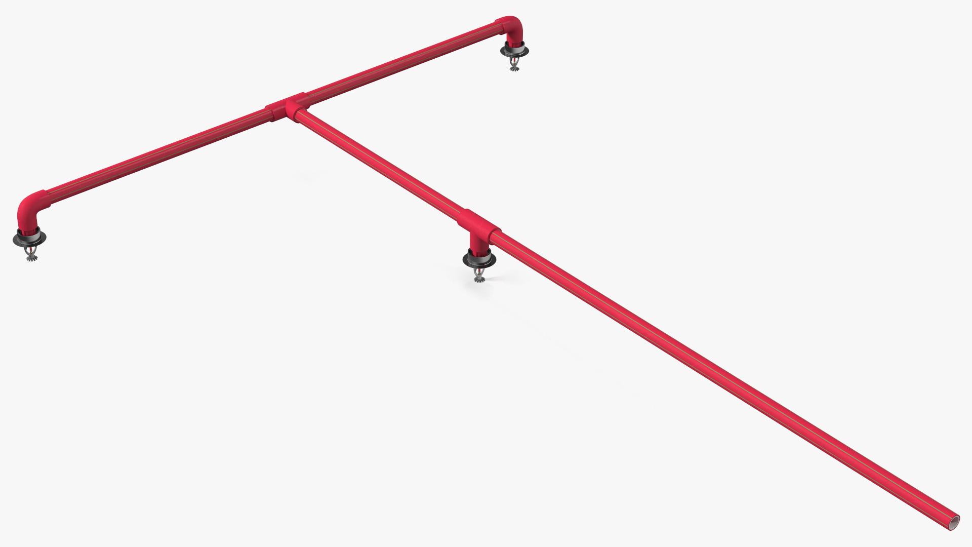 3D Fire Sprinkler System