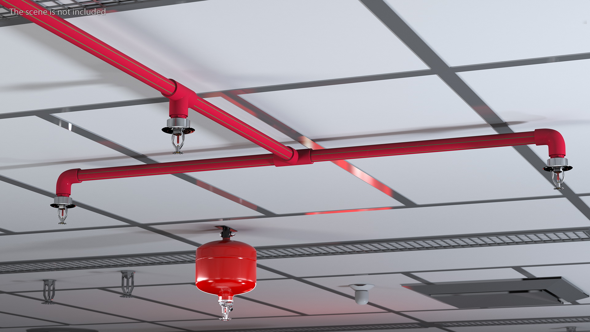 3D Fire Sprinkler System