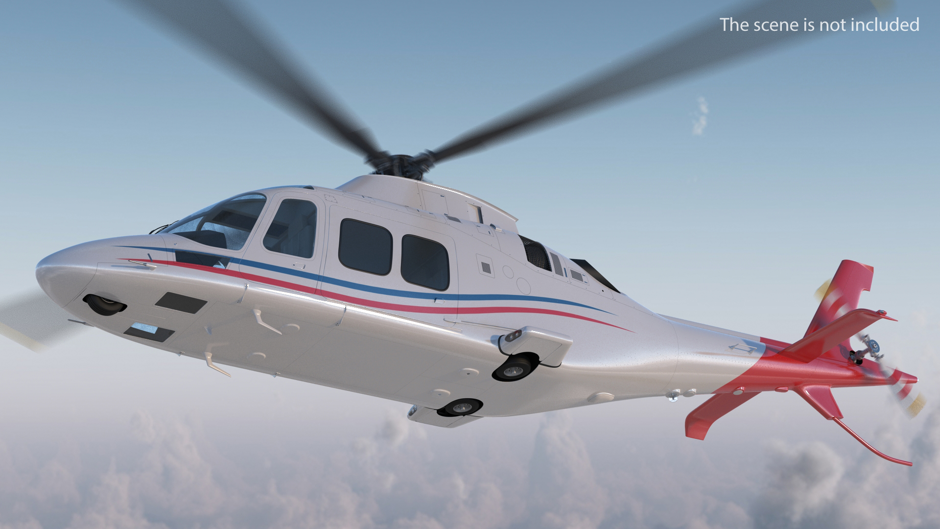 3D Multi-Purpose Helicopter Rigged