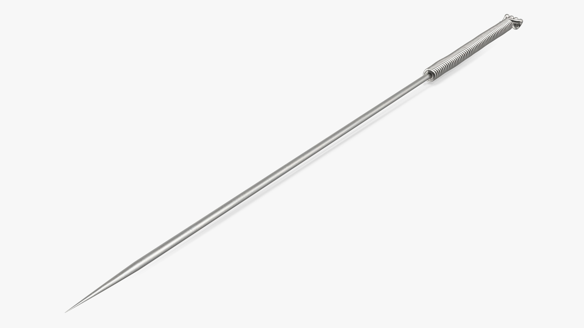 3D model Long Acupuncture Needle Silver
