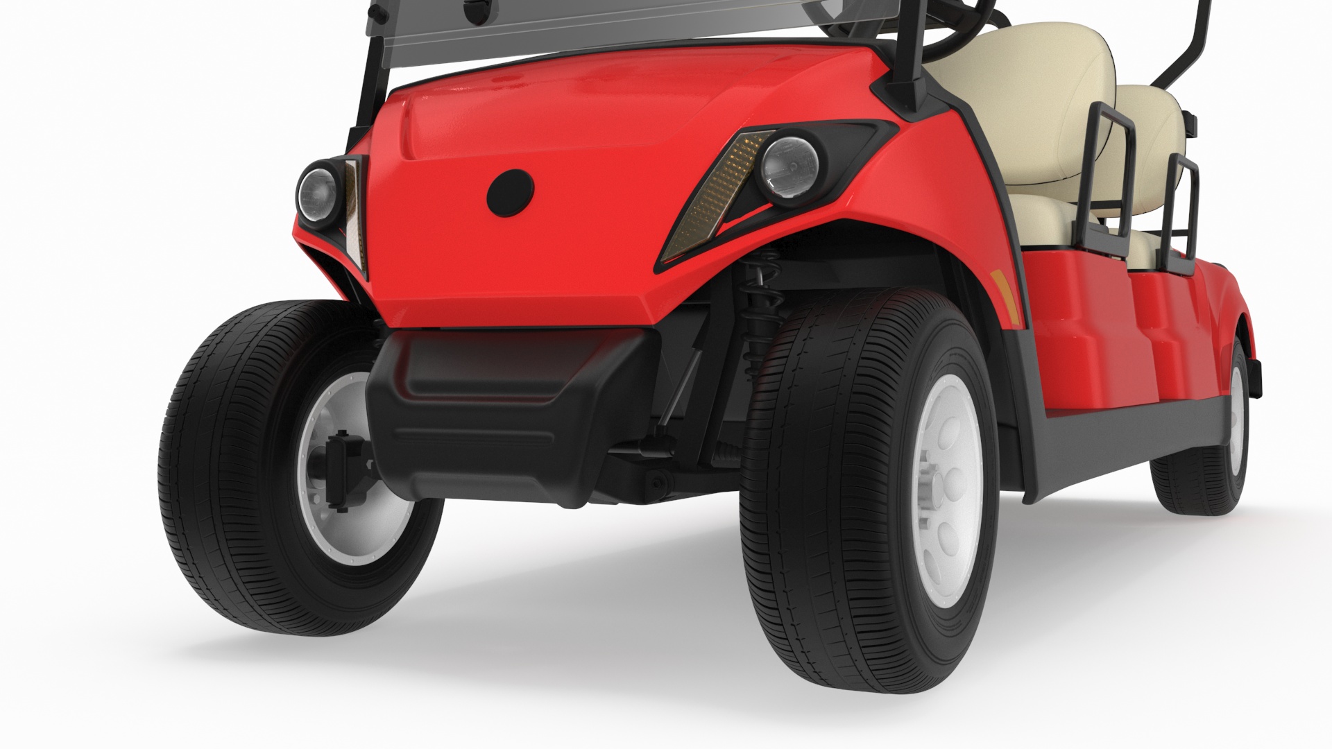 3D Four Seat Electric Car Yamaha Red model