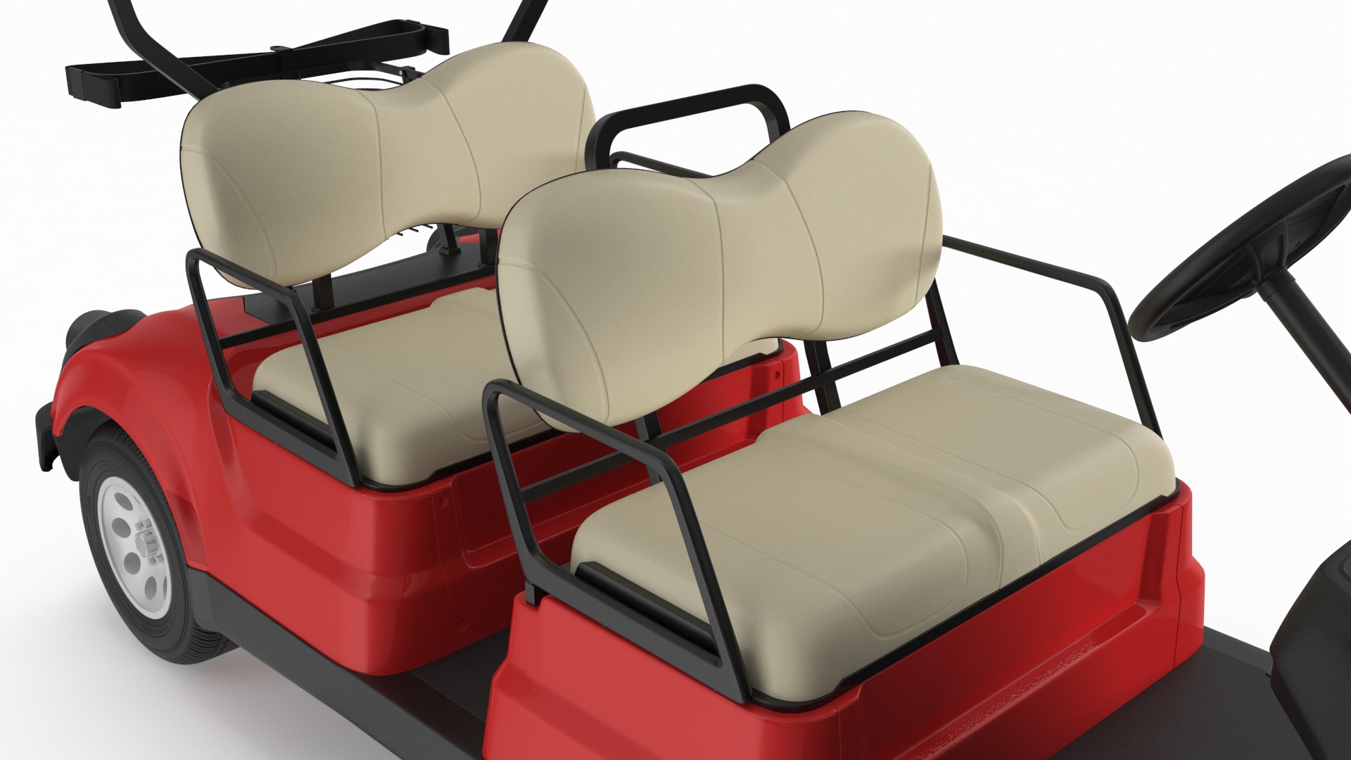3D Four Seat Electric Car Yamaha Red model