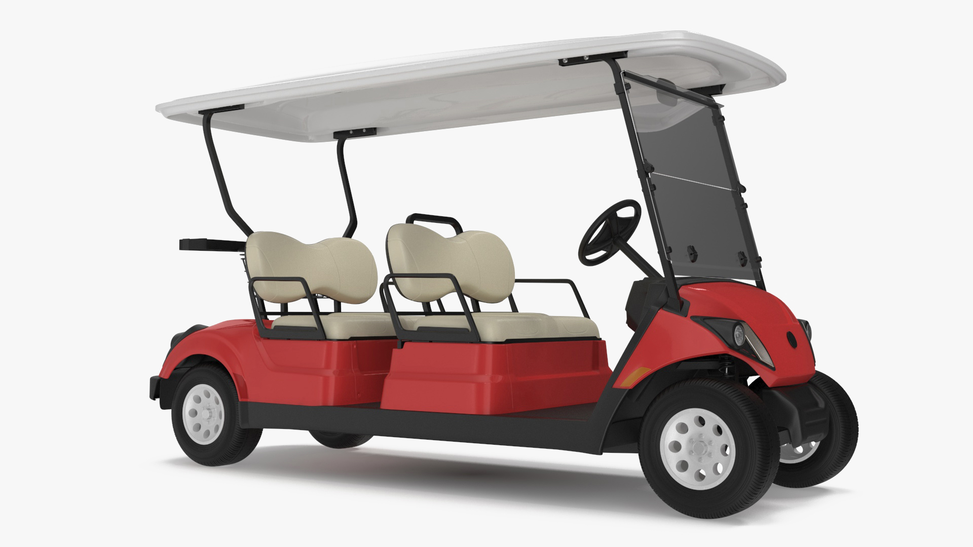 3D Four Seat Electric Car Yamaha Red model