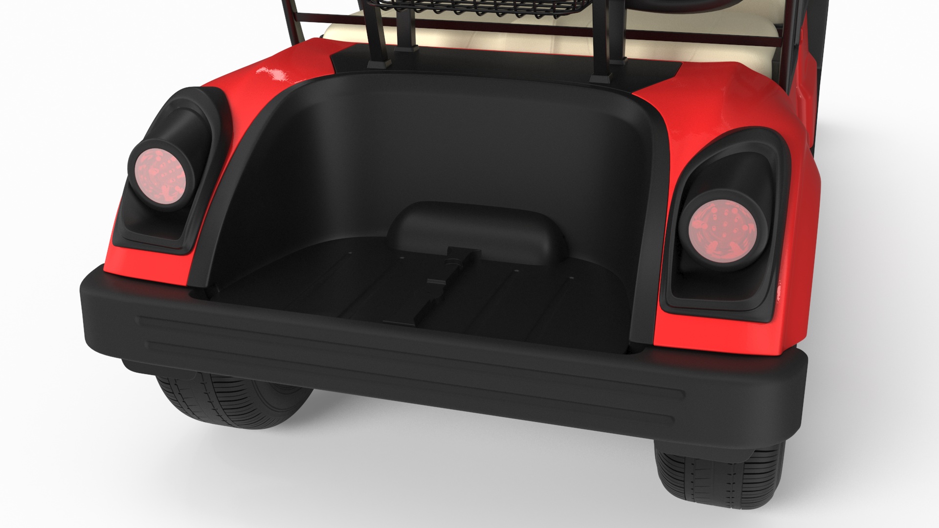 3D Four Seat Electric Car Yamaha Red model