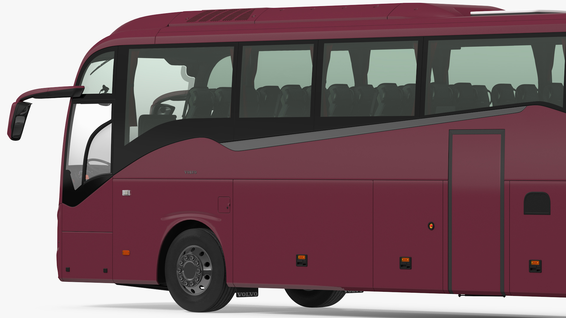 3D model Volvo 9900 Bus Simple Interior