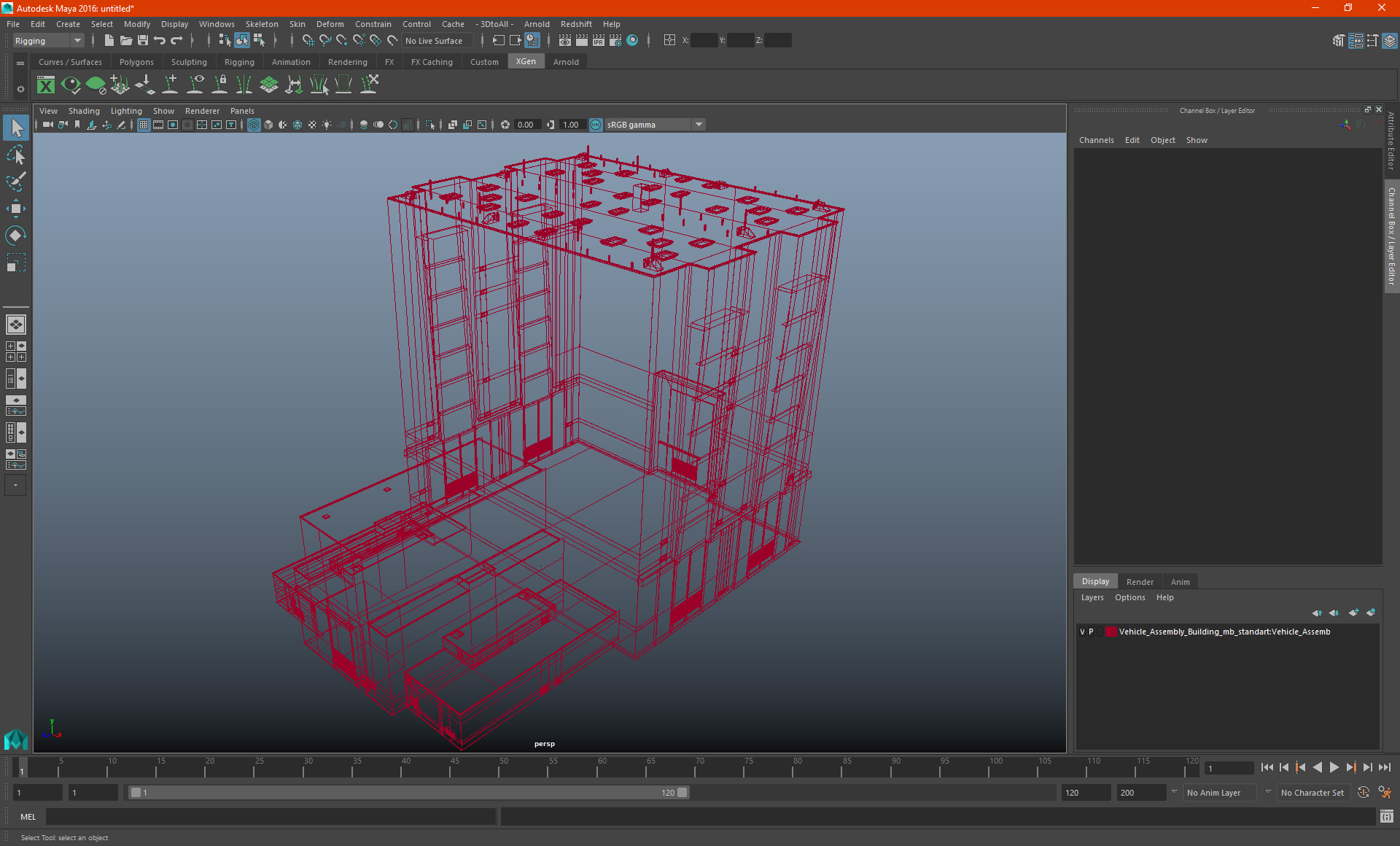 3D model Vehicle Assembly Building