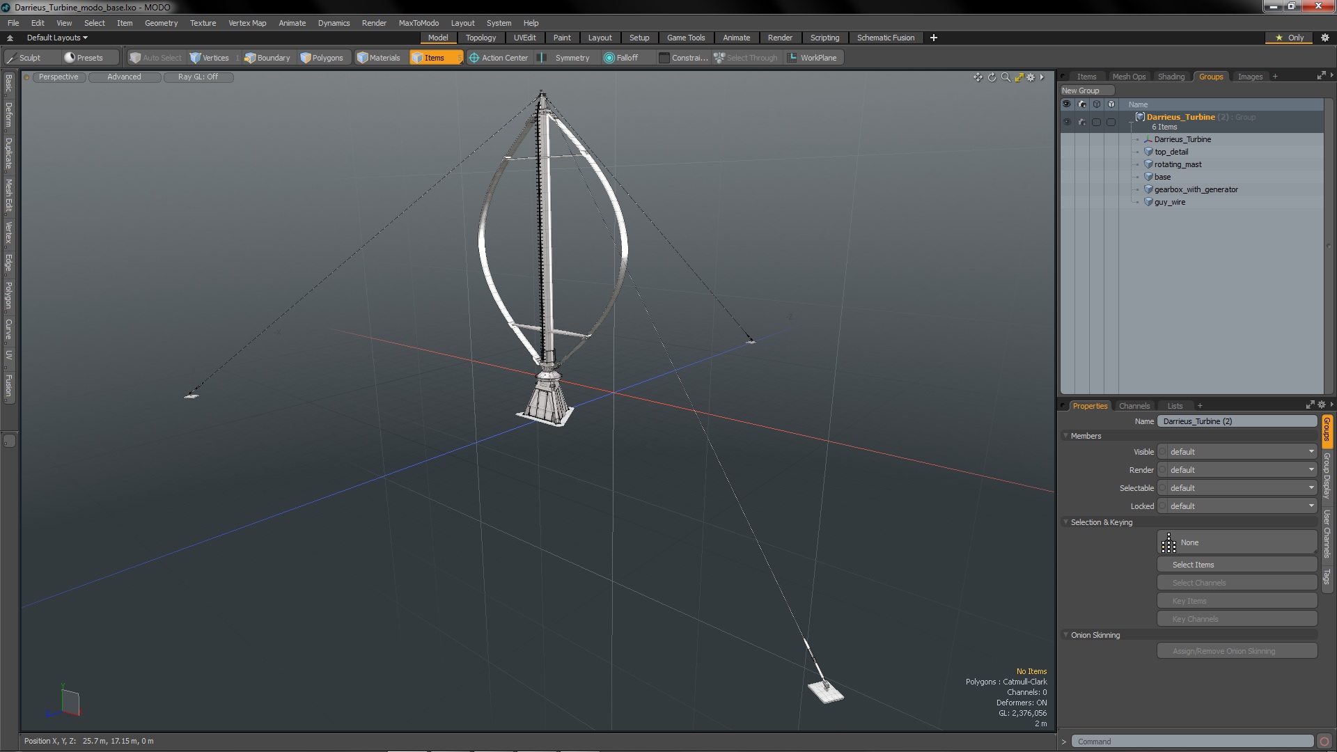 3D Darrieus Turbine