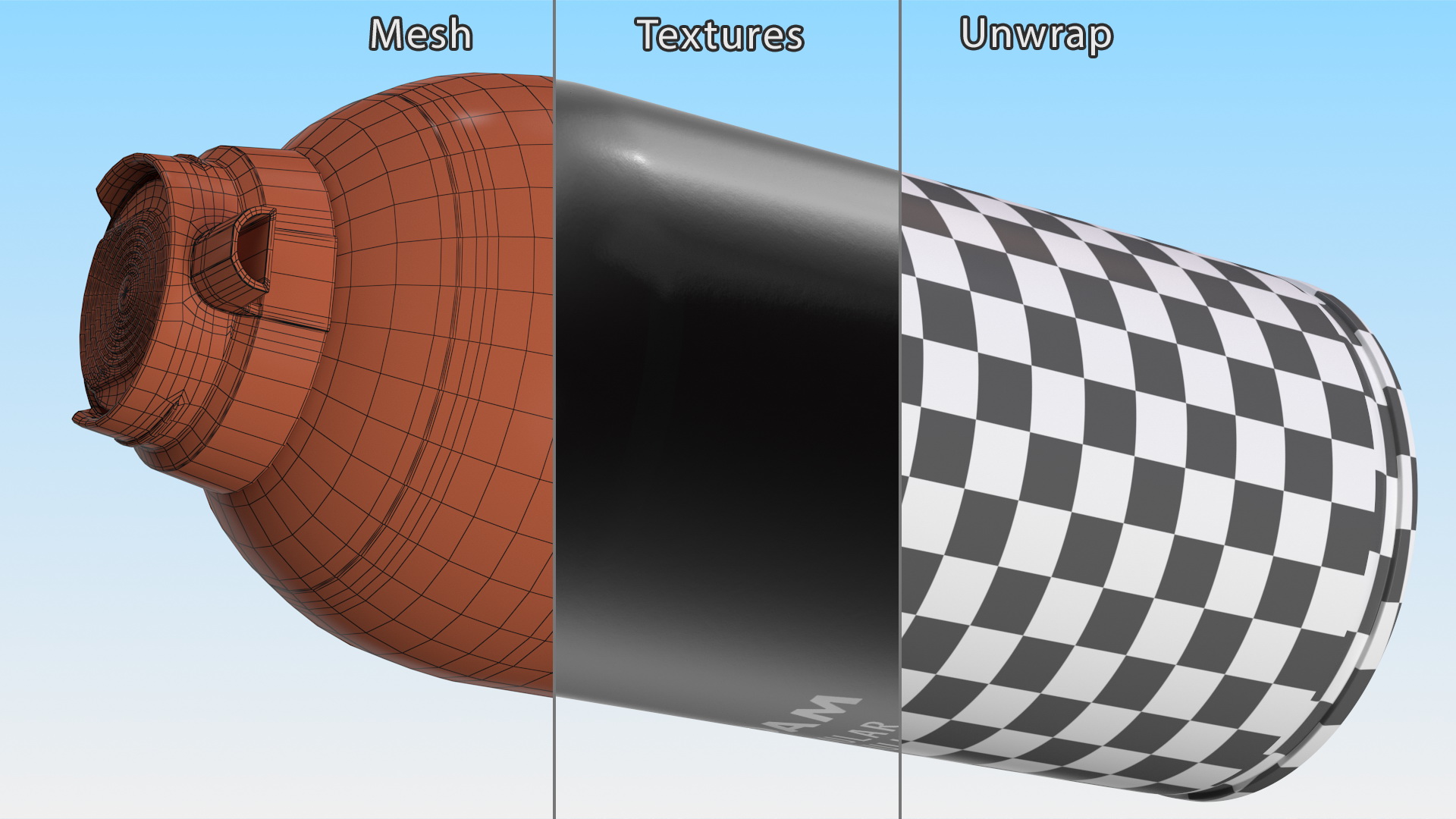3D Shaving Cream Can 300ml model