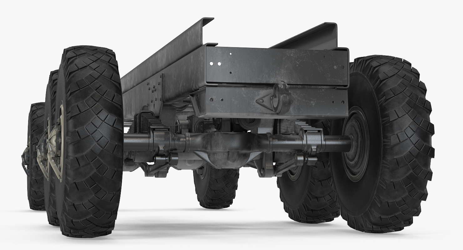 Military Truck Chassis 3D