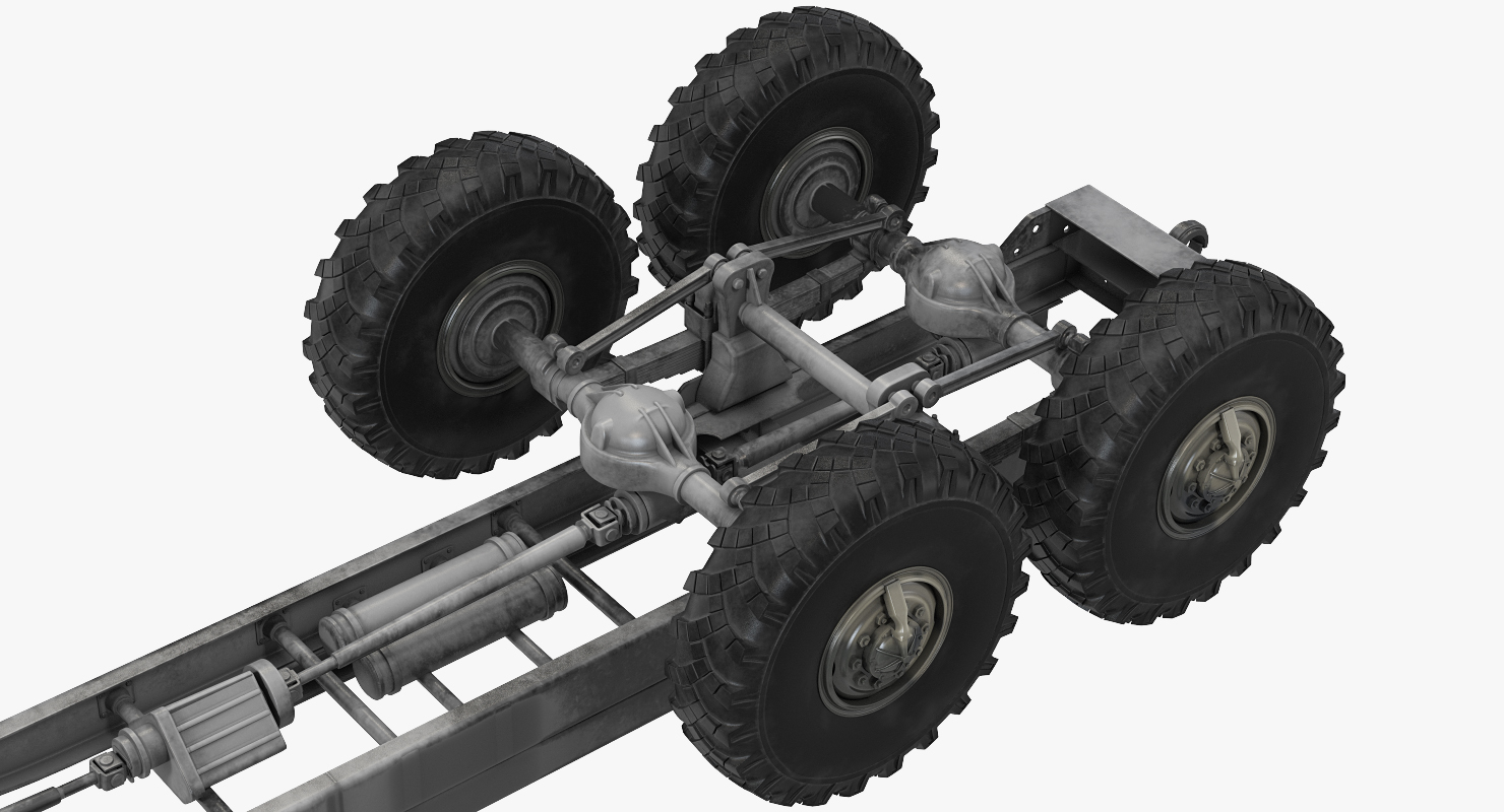 Military Truck Chassis 3D