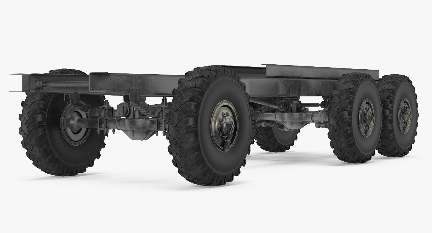 Military Truck Chassis 3D