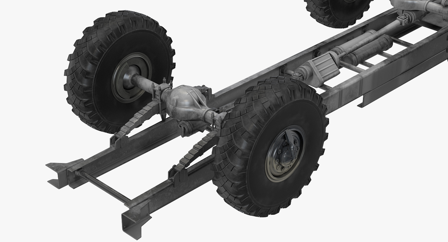 Military Truck Chassis 3D