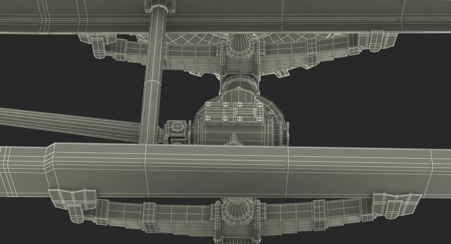 Military Truck Chassis 3D