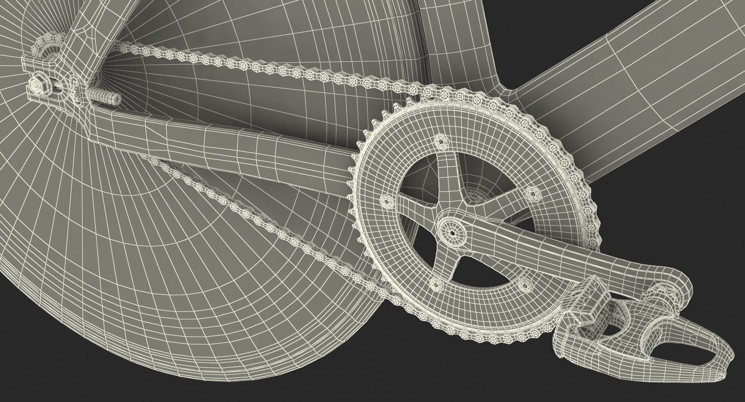 3D model Colored Track Bike Dolan DF4 Carbon