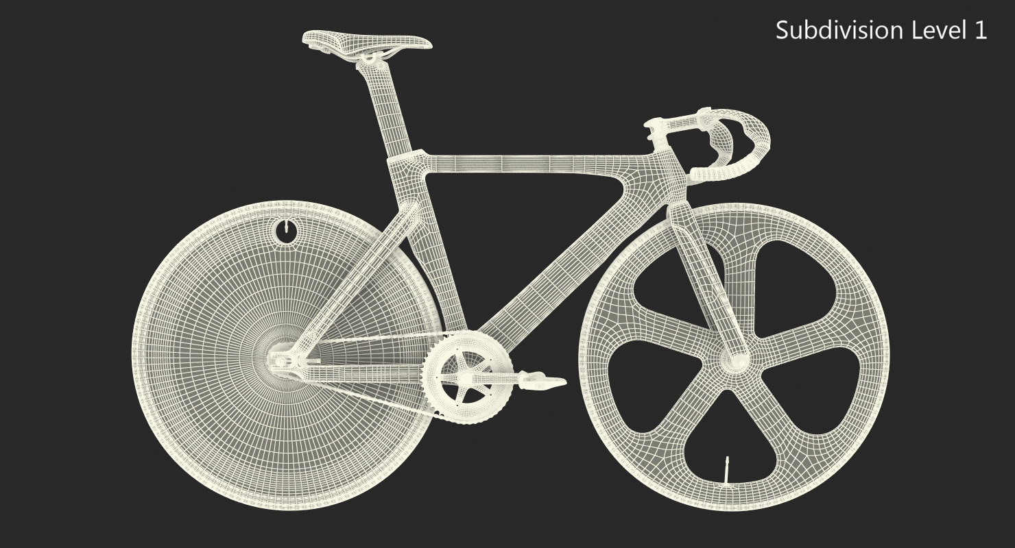 3D model Colored Track Bike Dolan DF4 Carbon