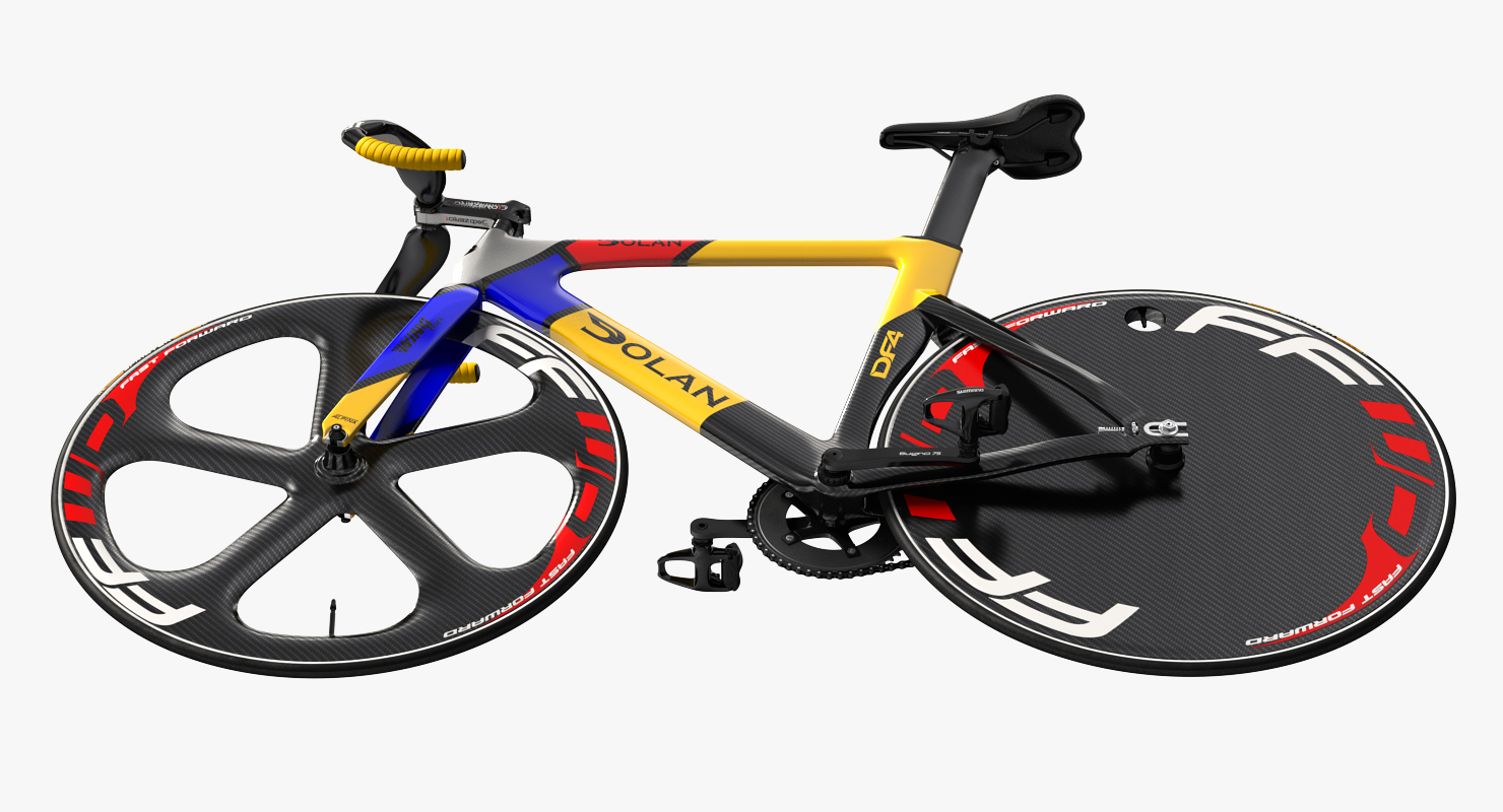 3D model Colored Track Bike Dolan DF4 Carbon