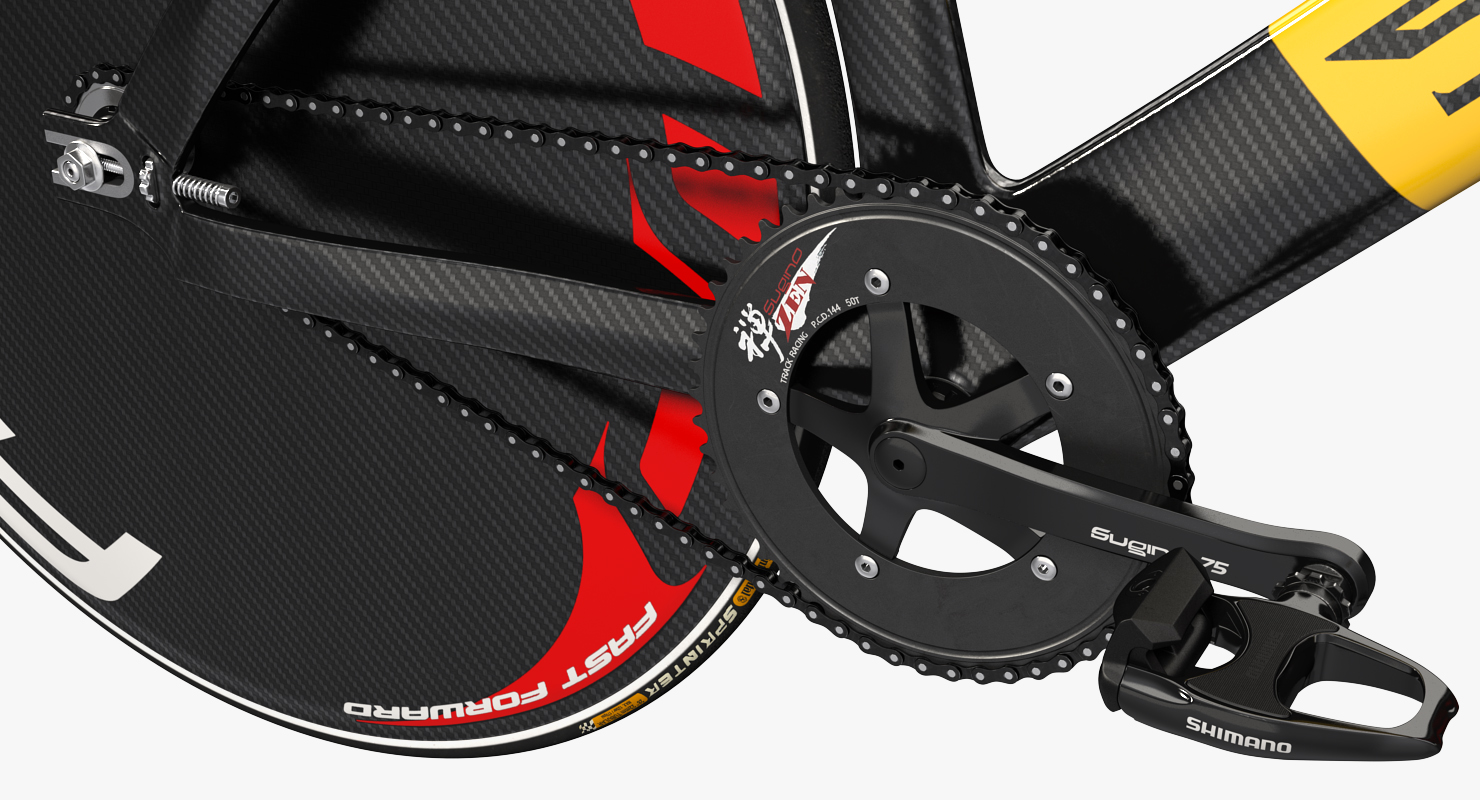 3D model Colored Track Bike Dolan DF4 Carbon
