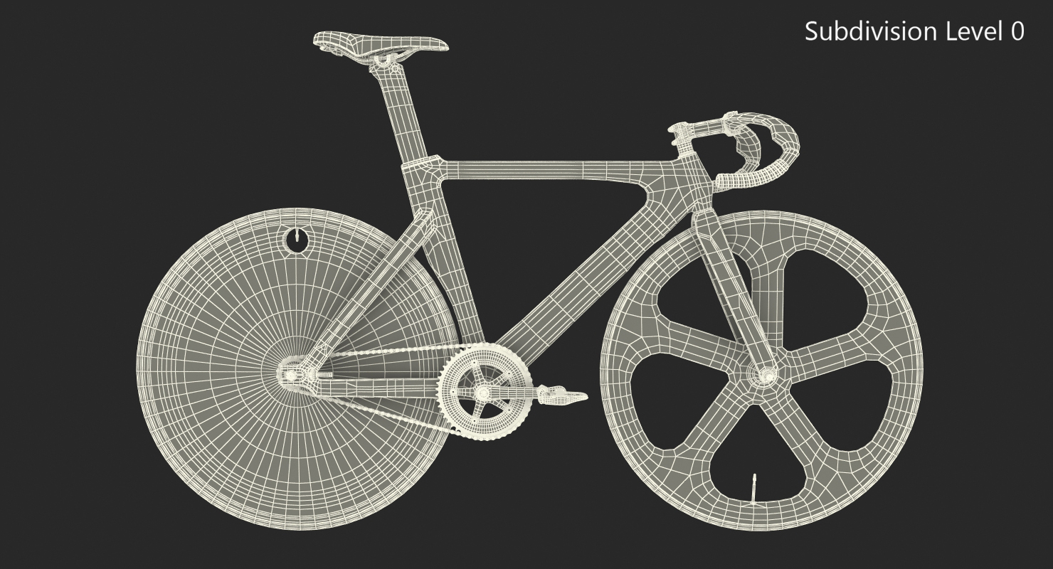 3D model Colored Track Bike Dolan DF4 Carbon