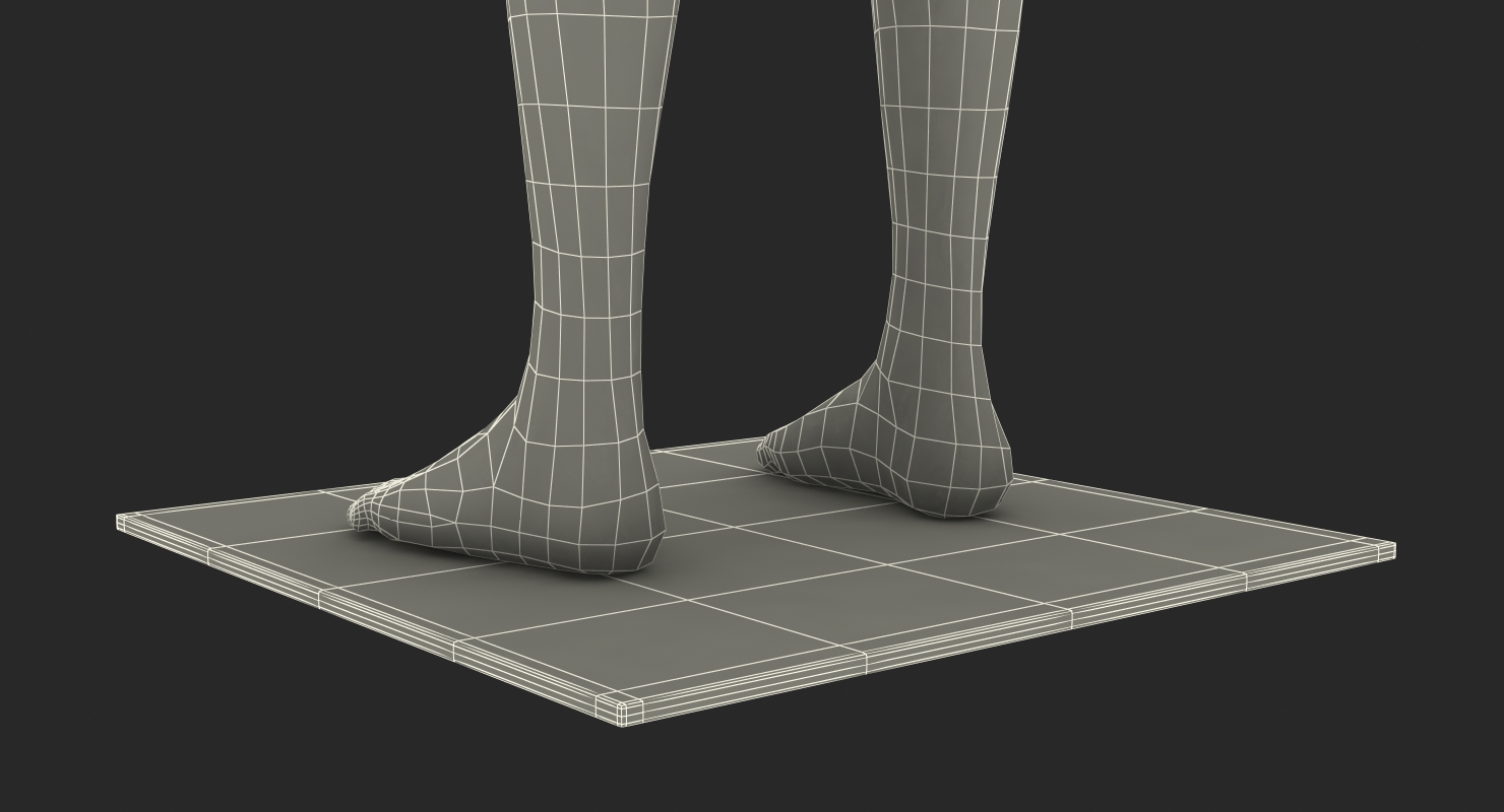 3D Female Mannequin Rigged model