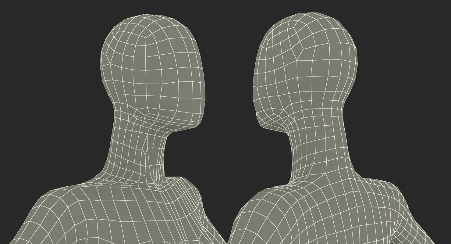 3D Female Mannequin Rigged model