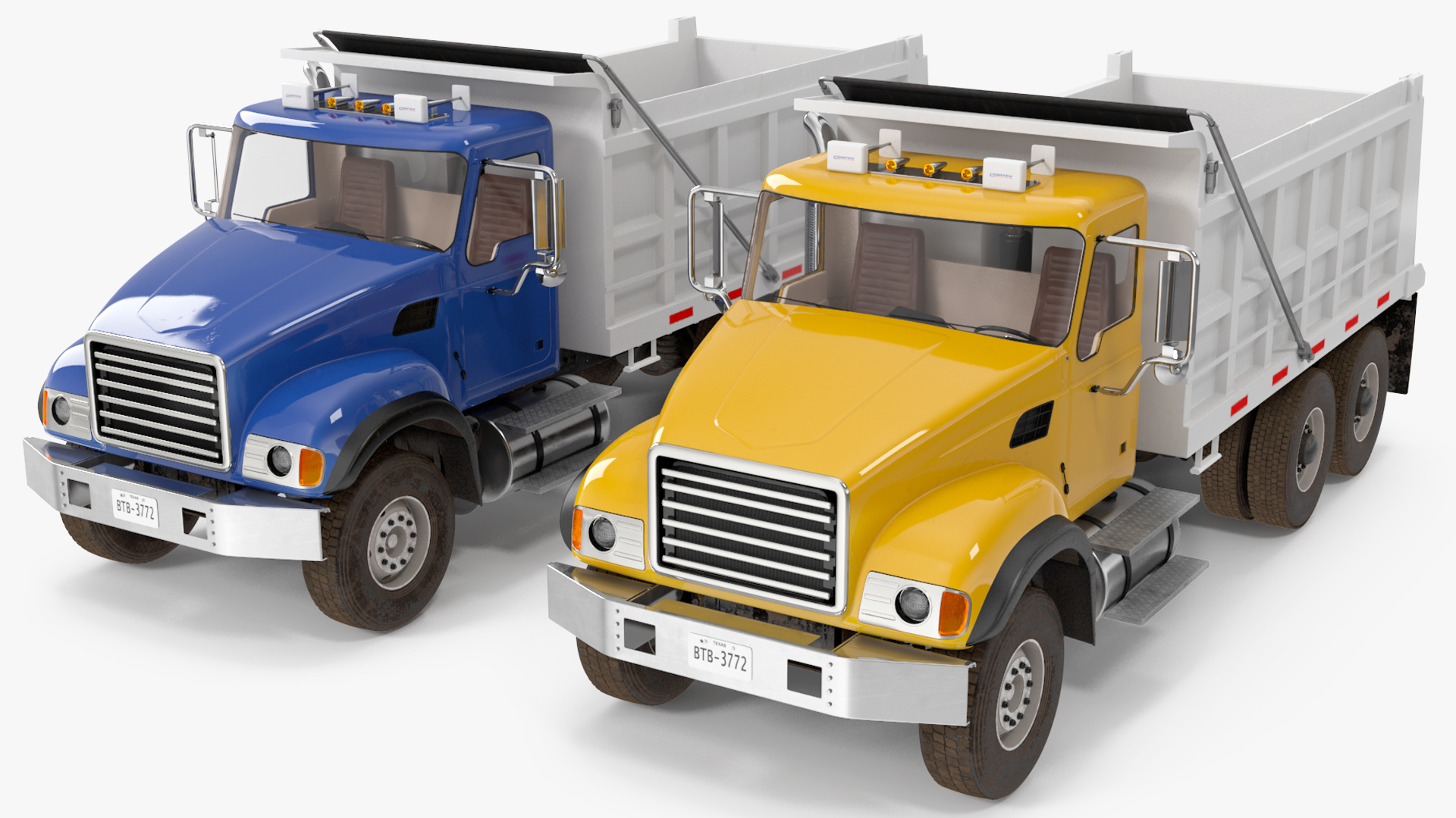 3D model Dump Truck in Hangar