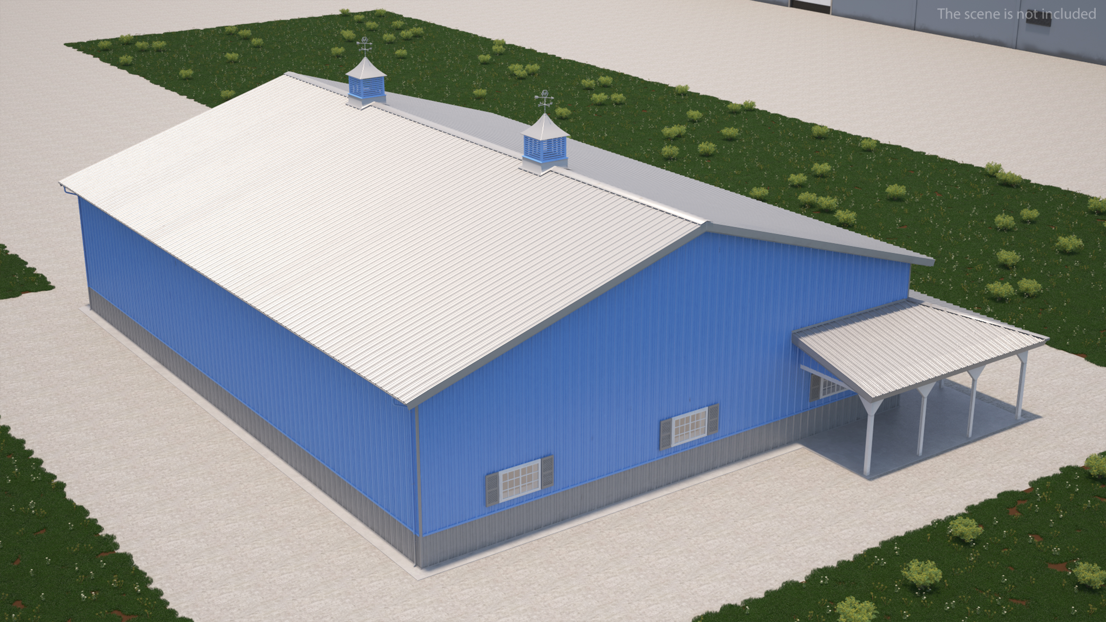 3D model Dump Truck in Hangar