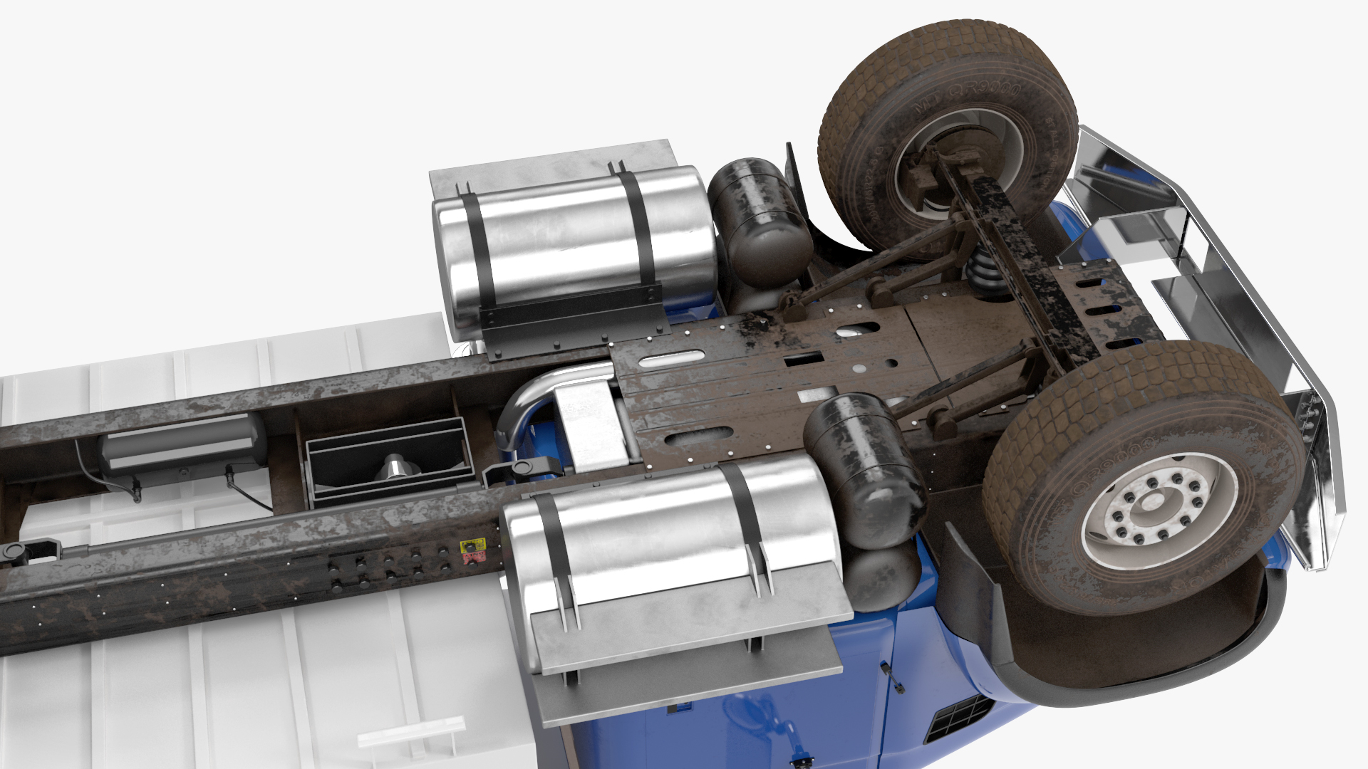 3D model Dump Truck in Hangar