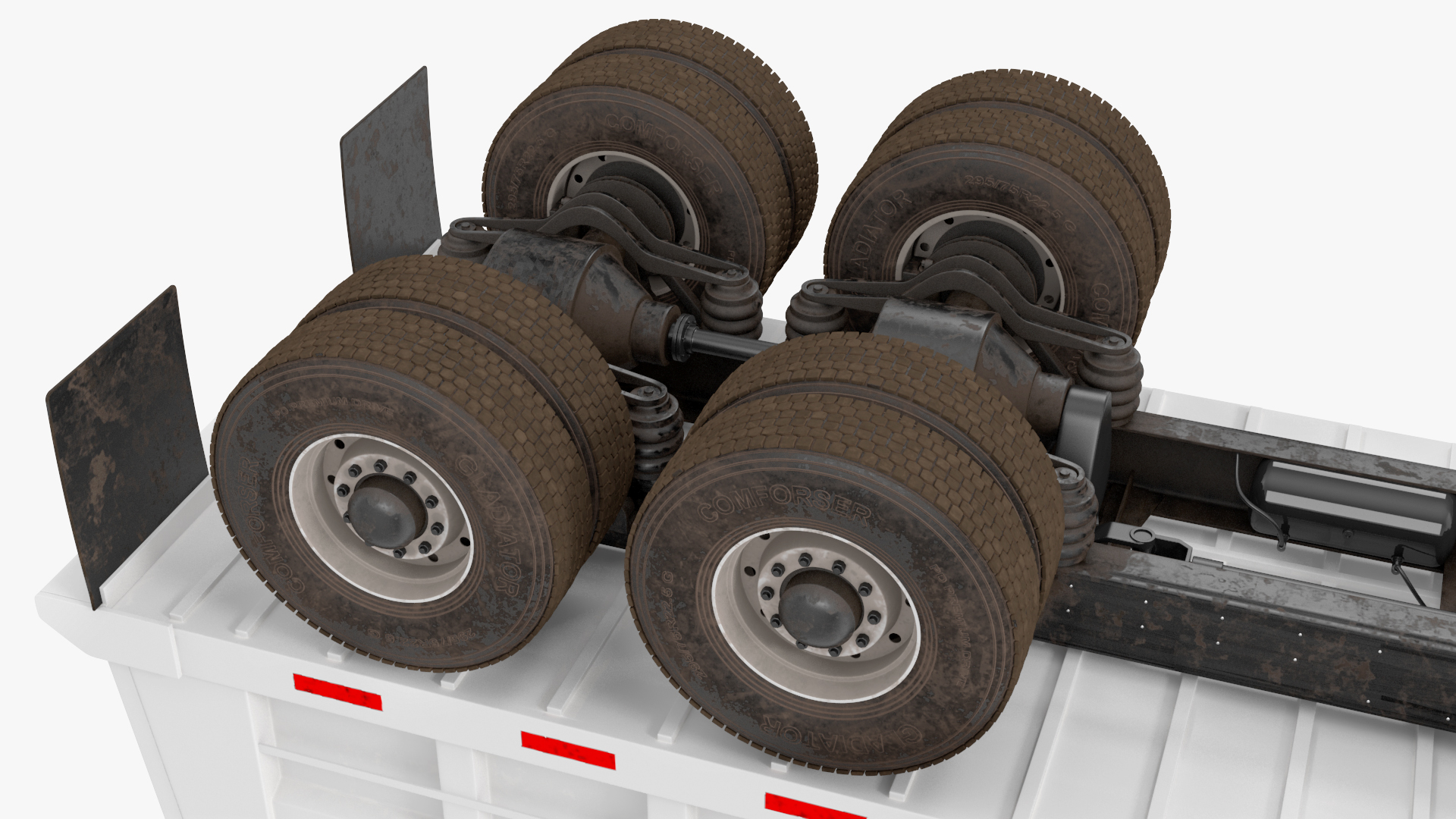3D model Dump Truck in Hangar