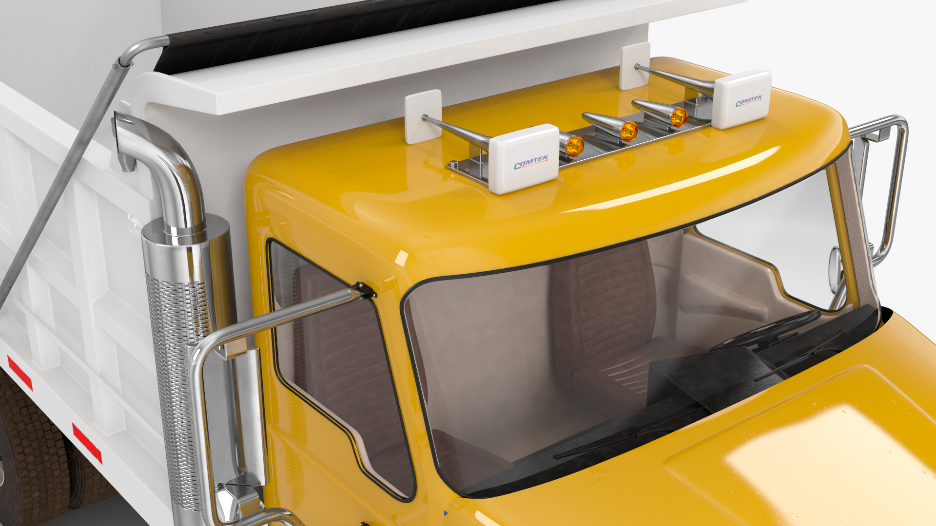 3D model Dump Truck in Hangar