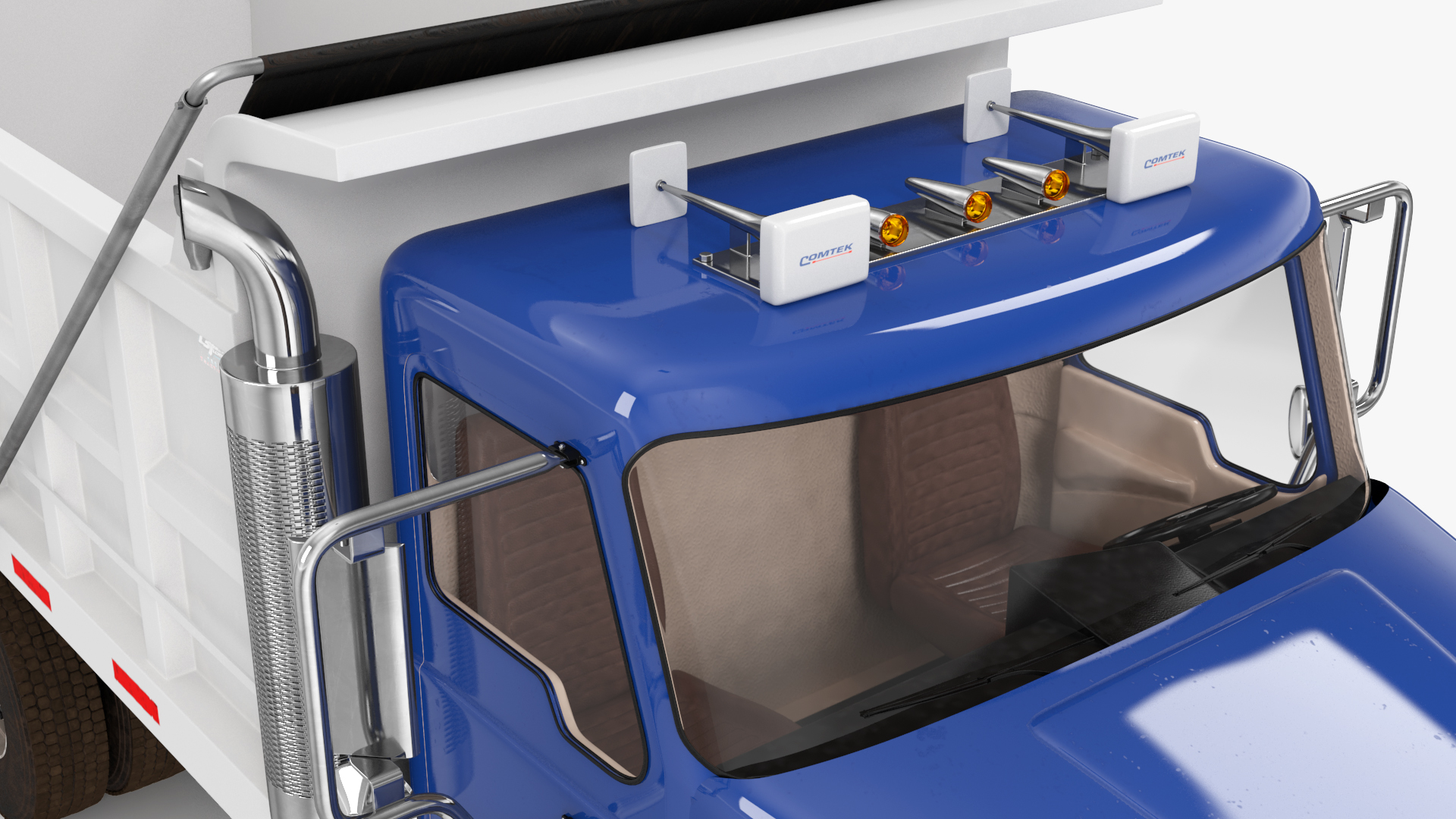 3D model Dump Truck in Hangar