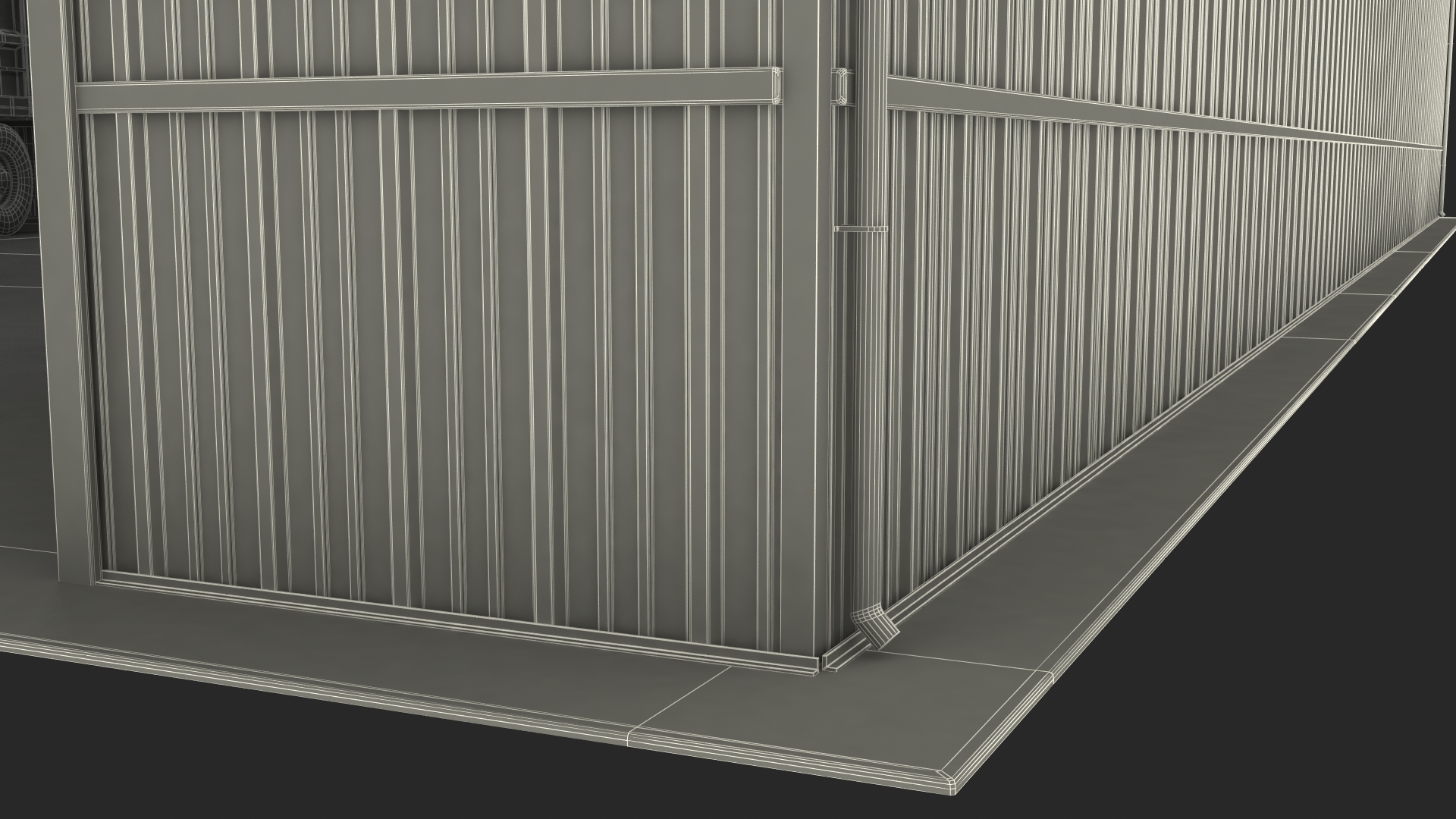 3D model Dump Truck in Hangar